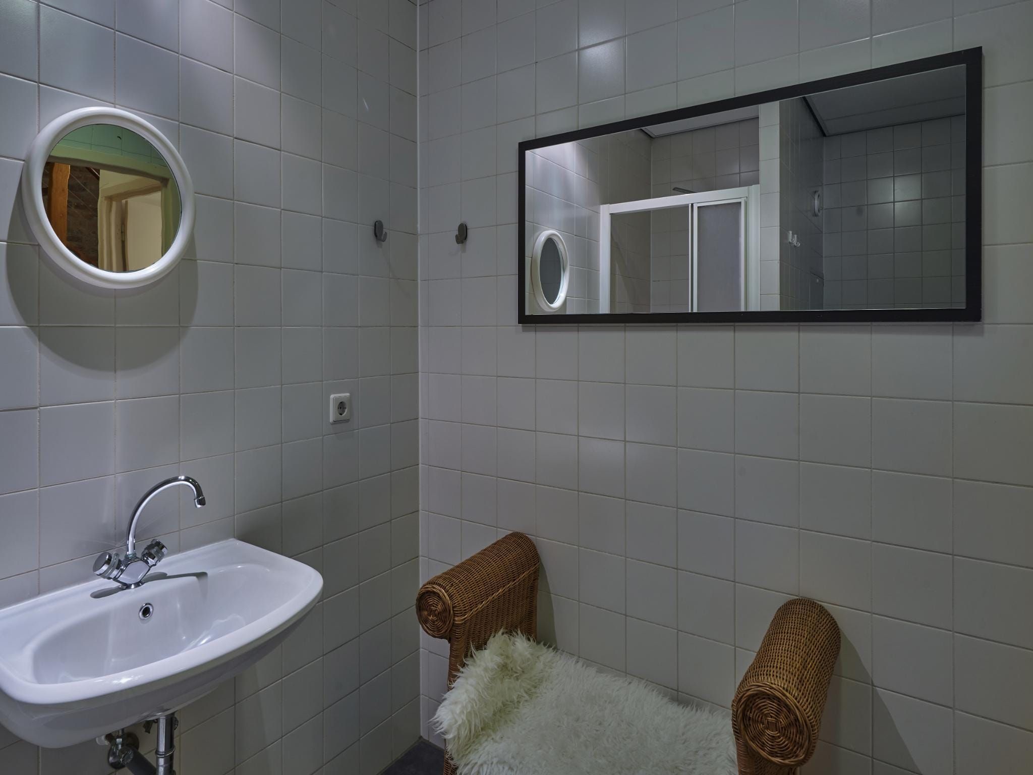 De badkamer van Meschermolen 13 in Mesch-Eijsden
