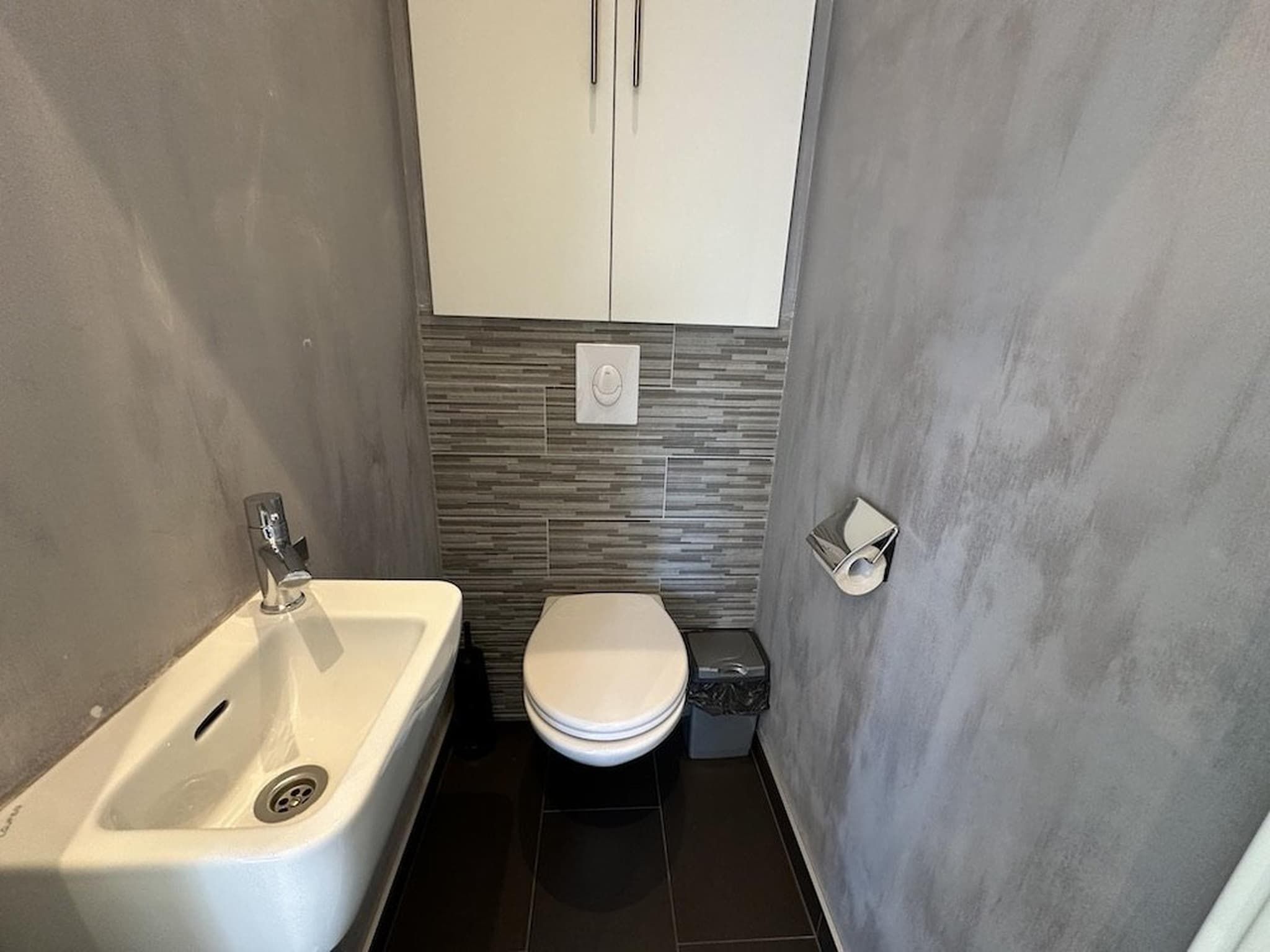 De badkamer van Hackfort kavel 143 in Biddinghuizen