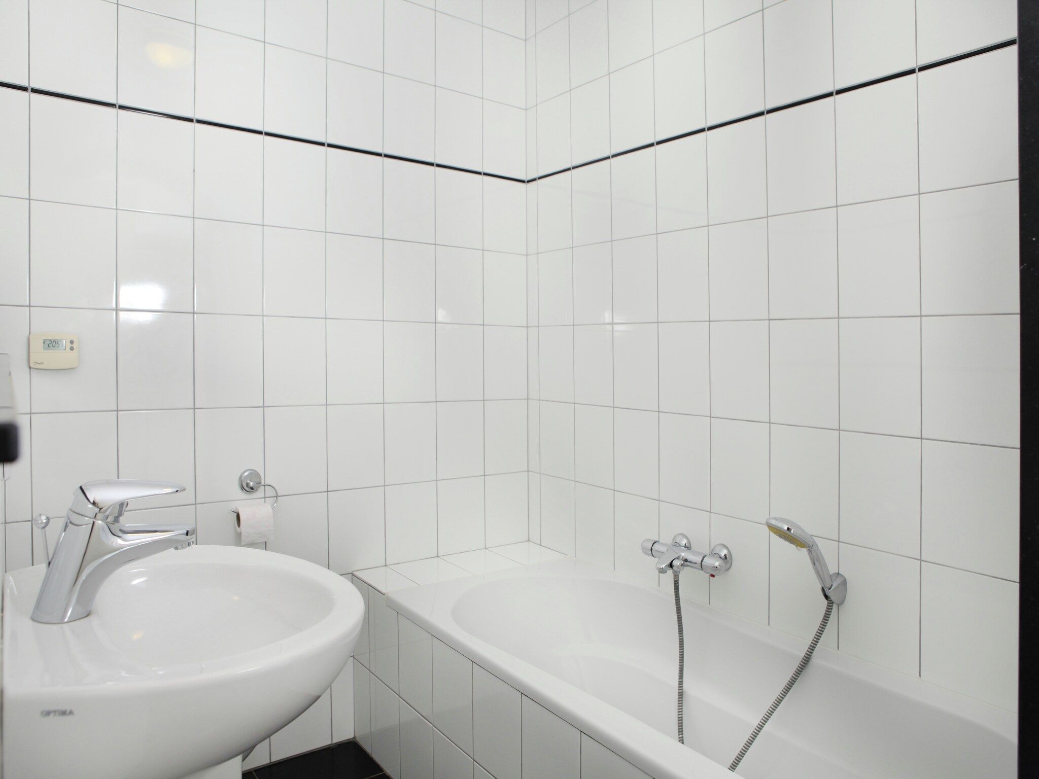 De badkamer van Klein Paarlo in Sint Odilienberg