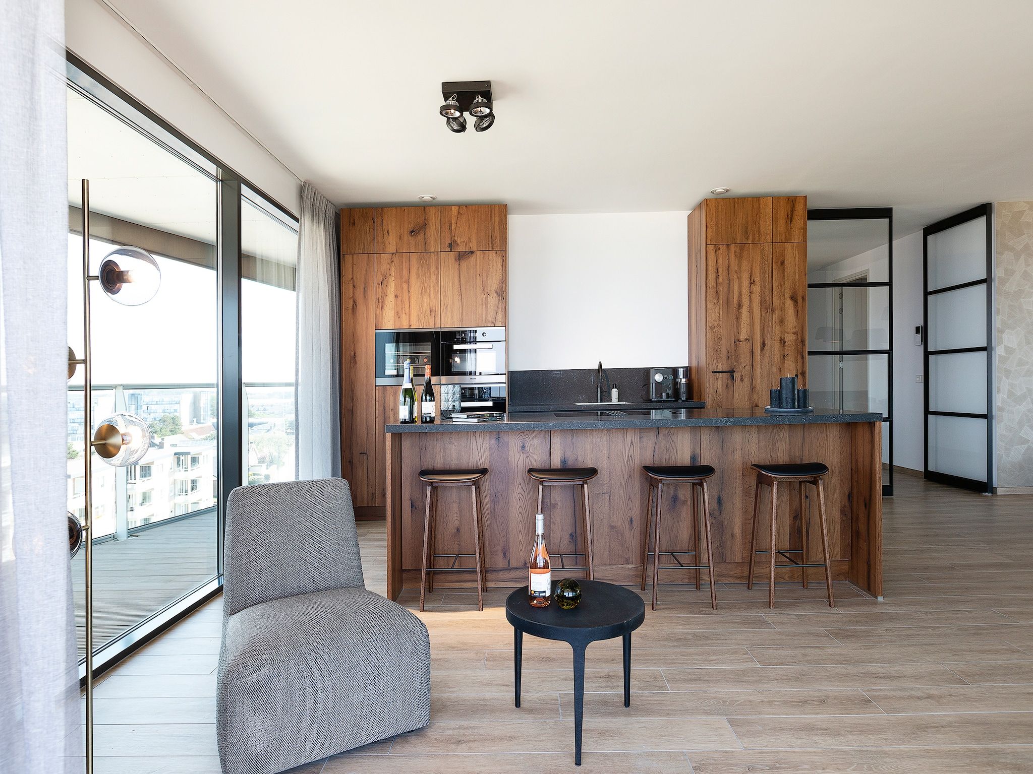 De keuken van Droomsuites Egmond aan Zee - 8 person penthouse in Egmond aan Zee