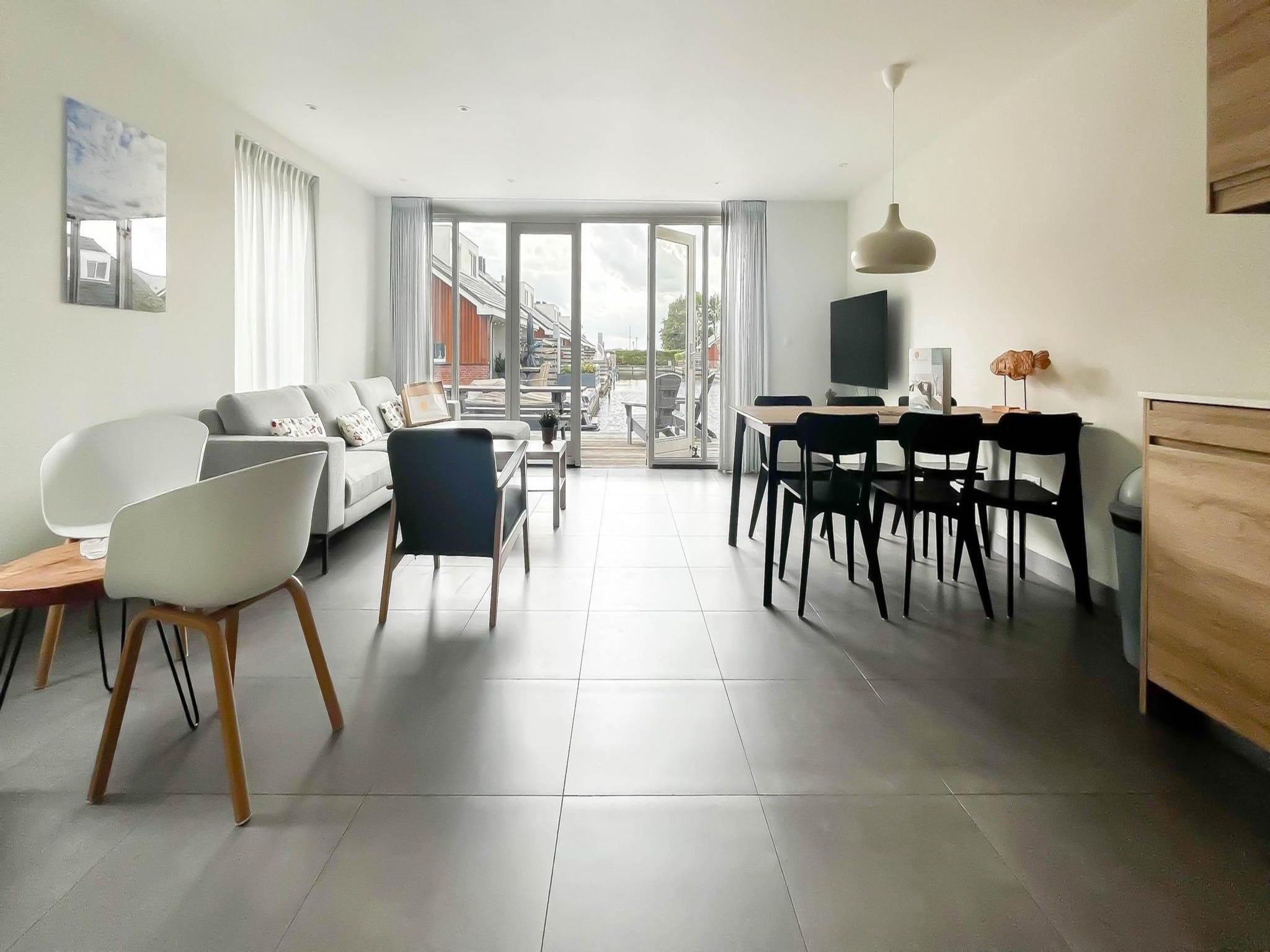 De woonkamer van Schelpzicht in Uitgeest