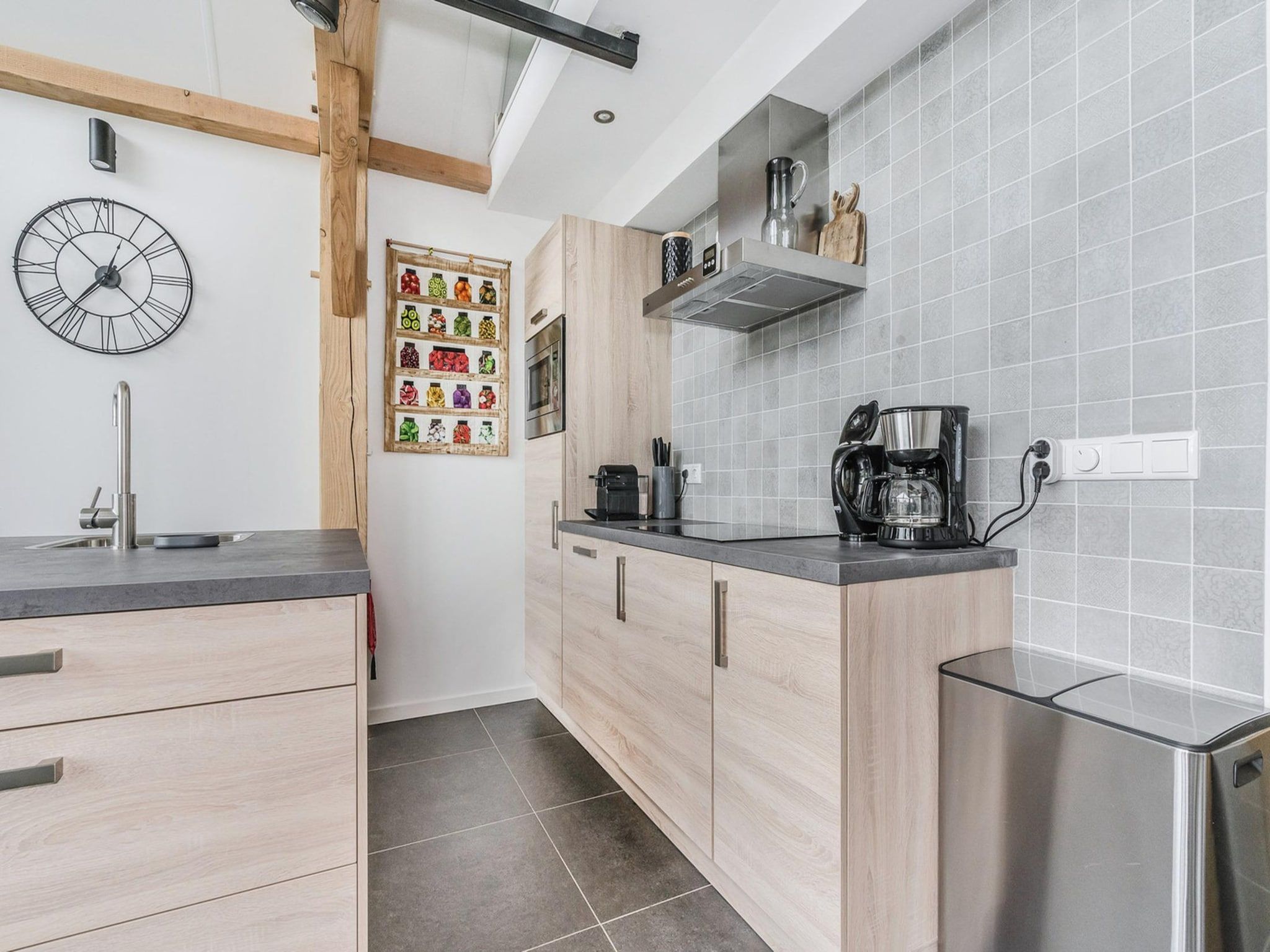 De keuken van Farm Lodge 676 in Baarle-nassau