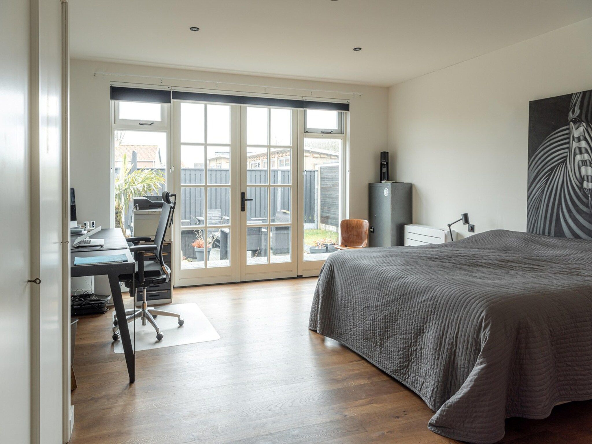 Een slaapkamer van De Stevenshoek in Langweer