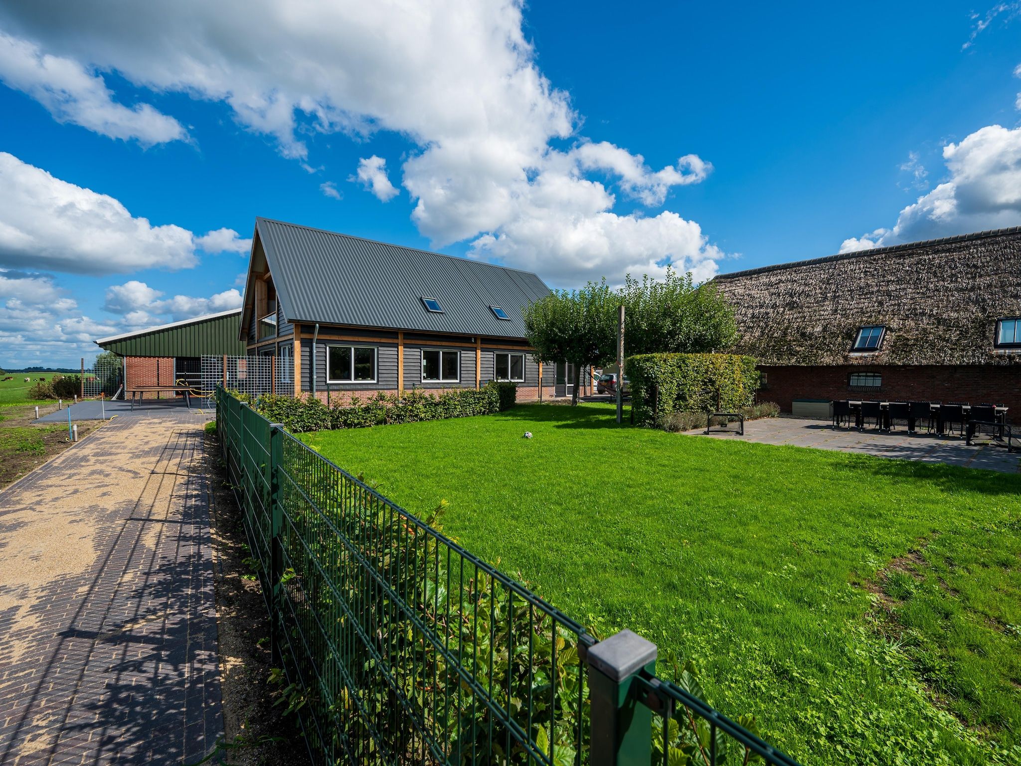 De tuin van The New Barn in Montfoort
