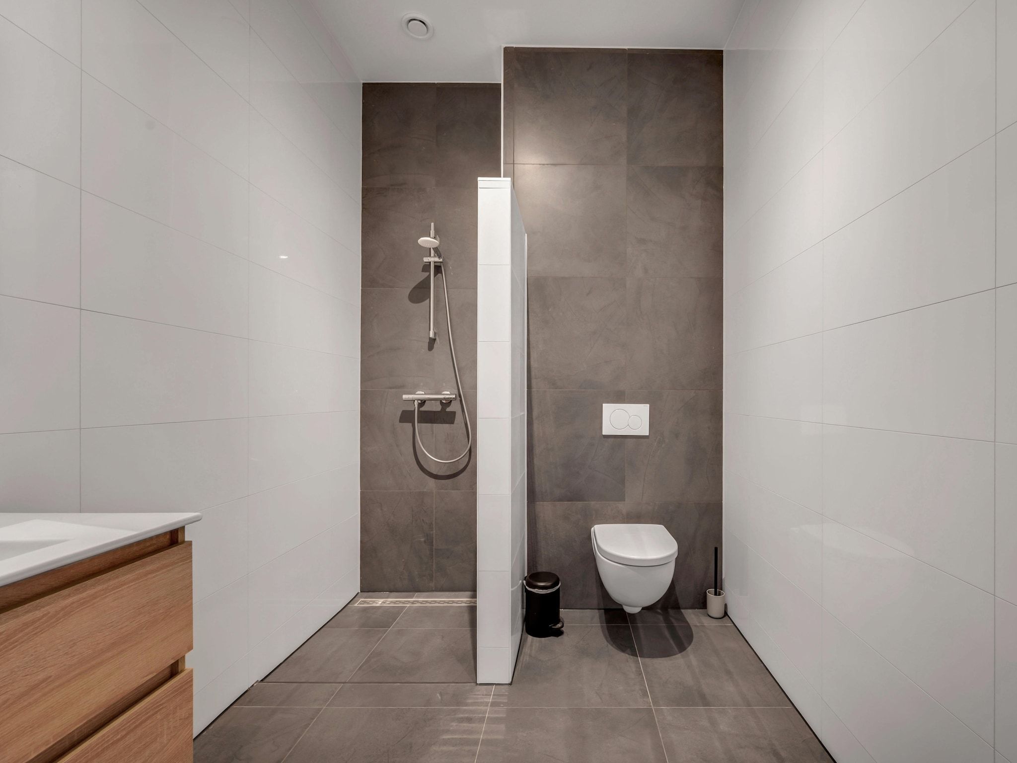 De badkamer van The New Barn in Montfoort