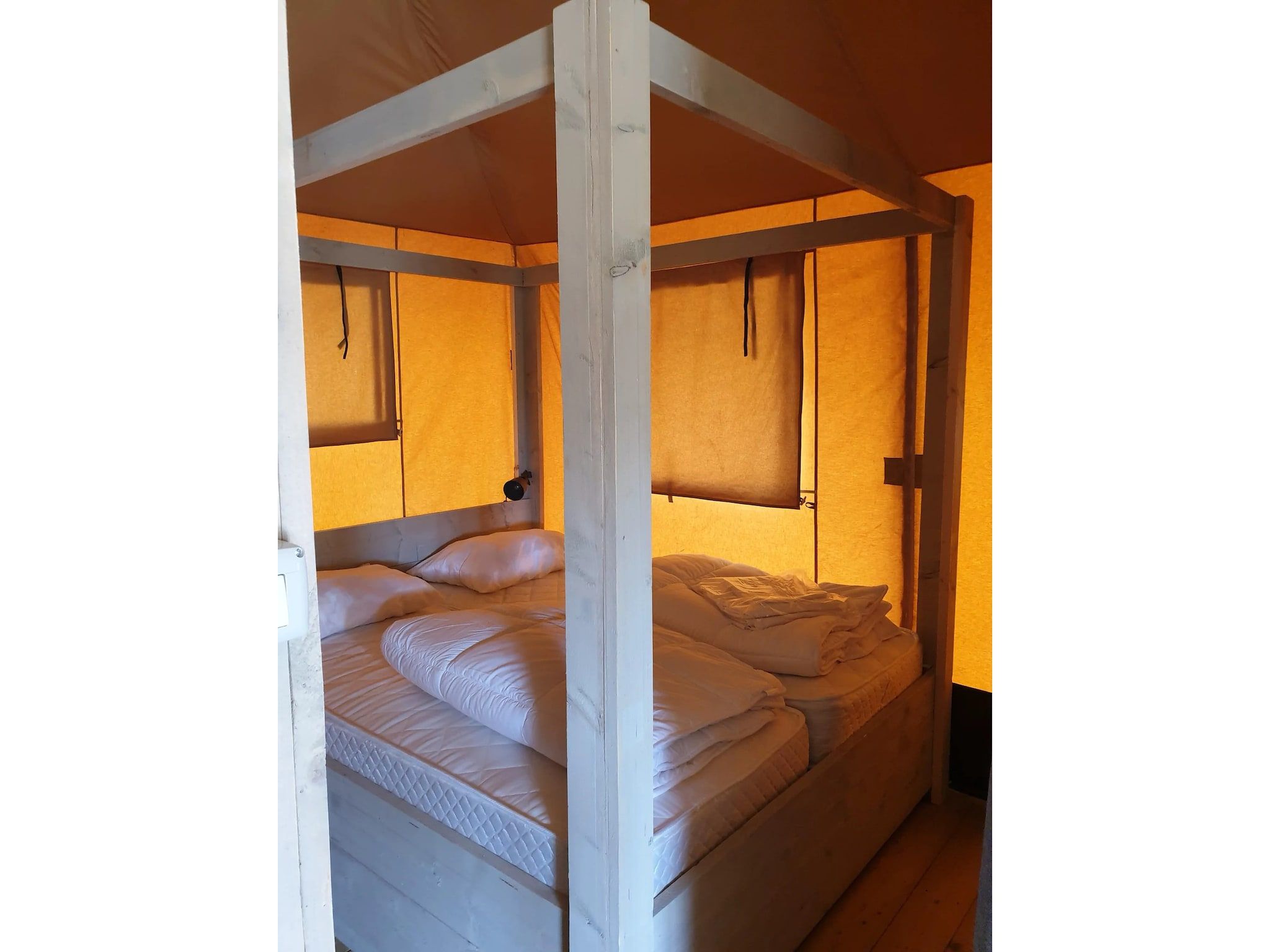 Een slaapkamer van Ranger Lodge 6 people in Kesteren