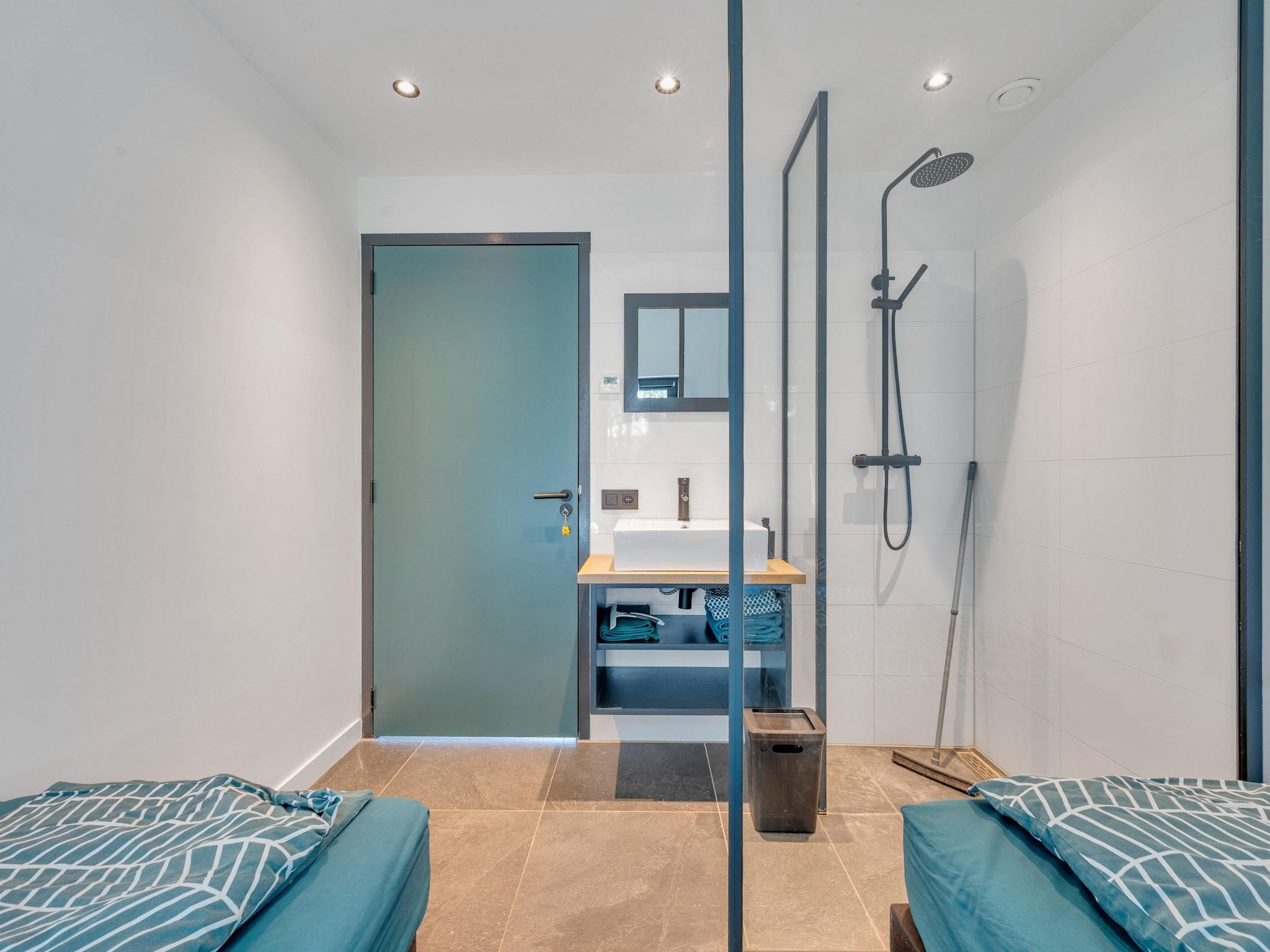 Een slaapkamer van De Waterlelie in Hekendorp