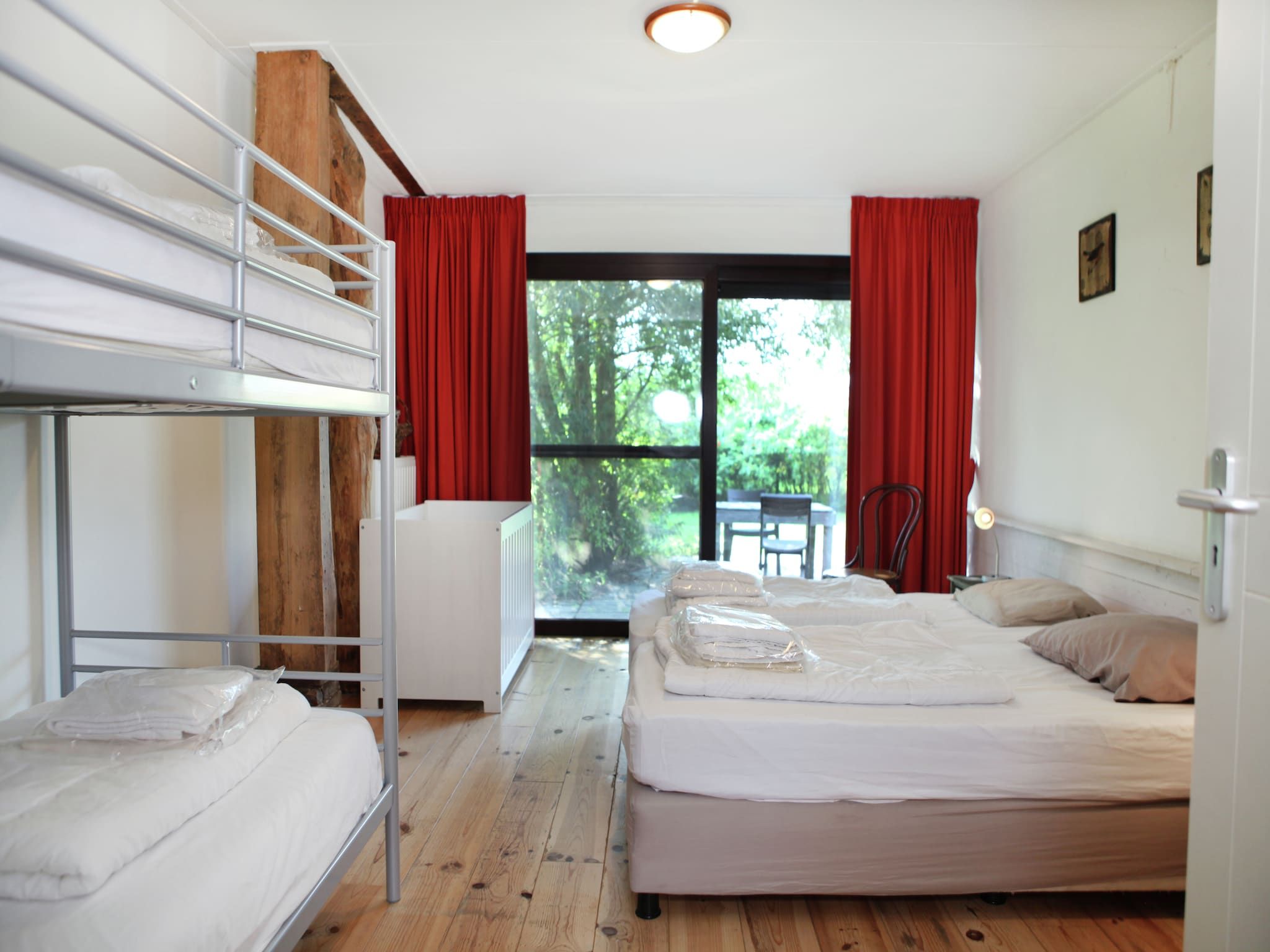 Een slaapkamer van Appartement De Dorsvloer in Eede