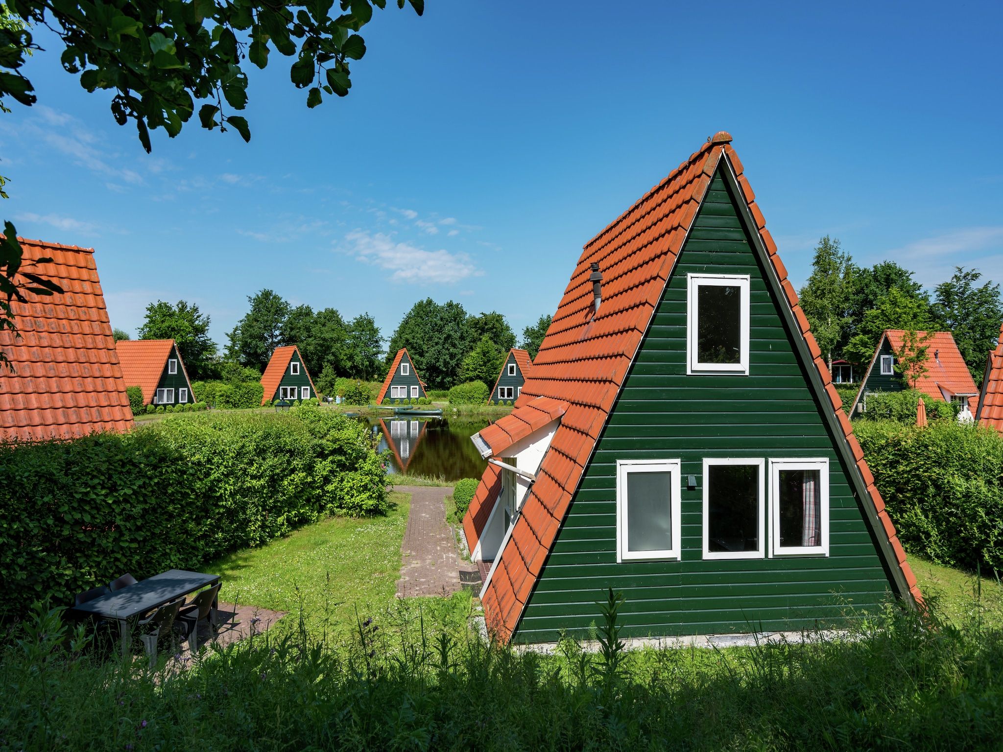 De buitenkant van Vakantiepark Eigen Wijze 1 in Bant