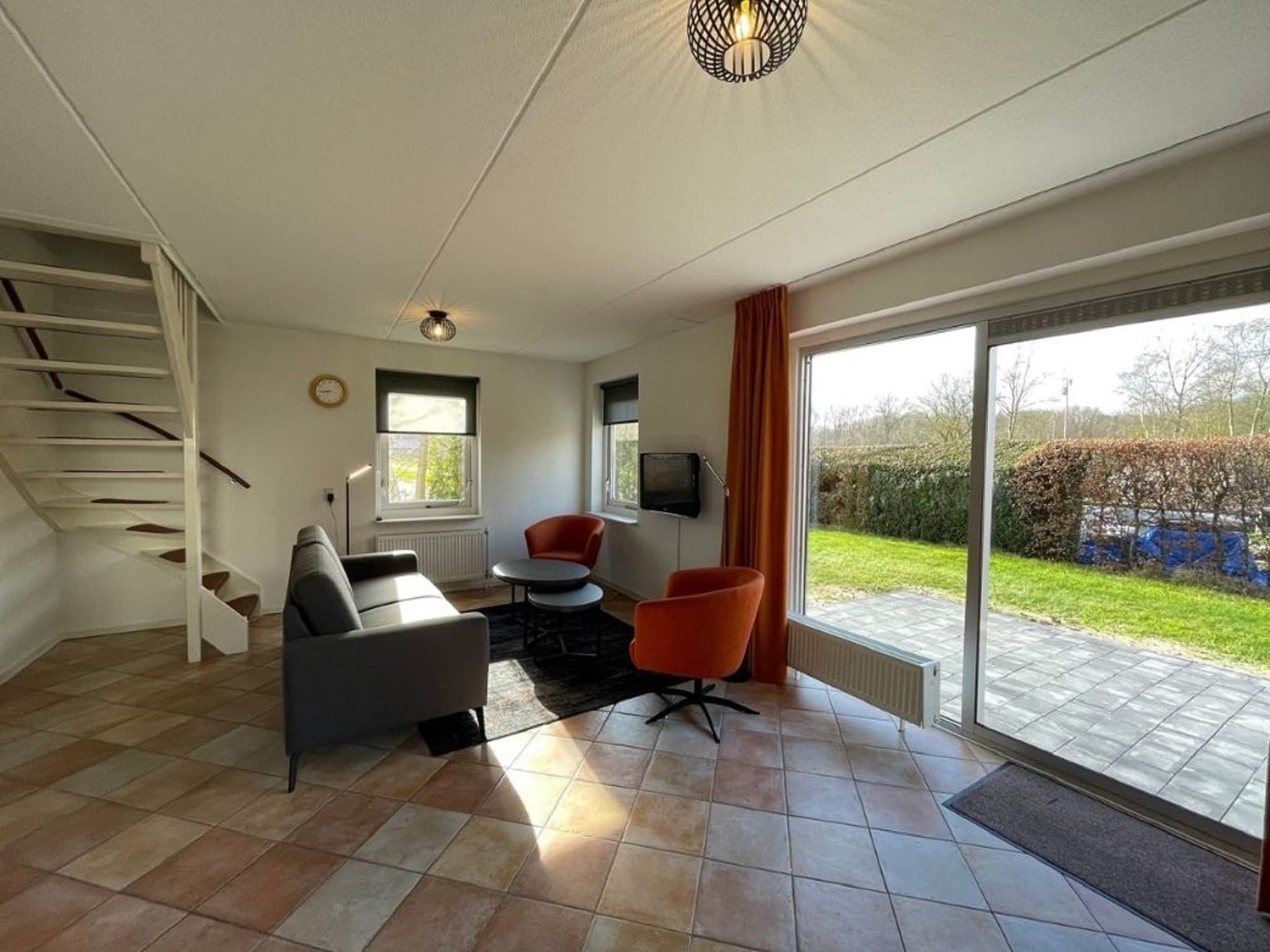 De woonkamer van Landgoed Eysinga State 2 in Sint Nicolaasga