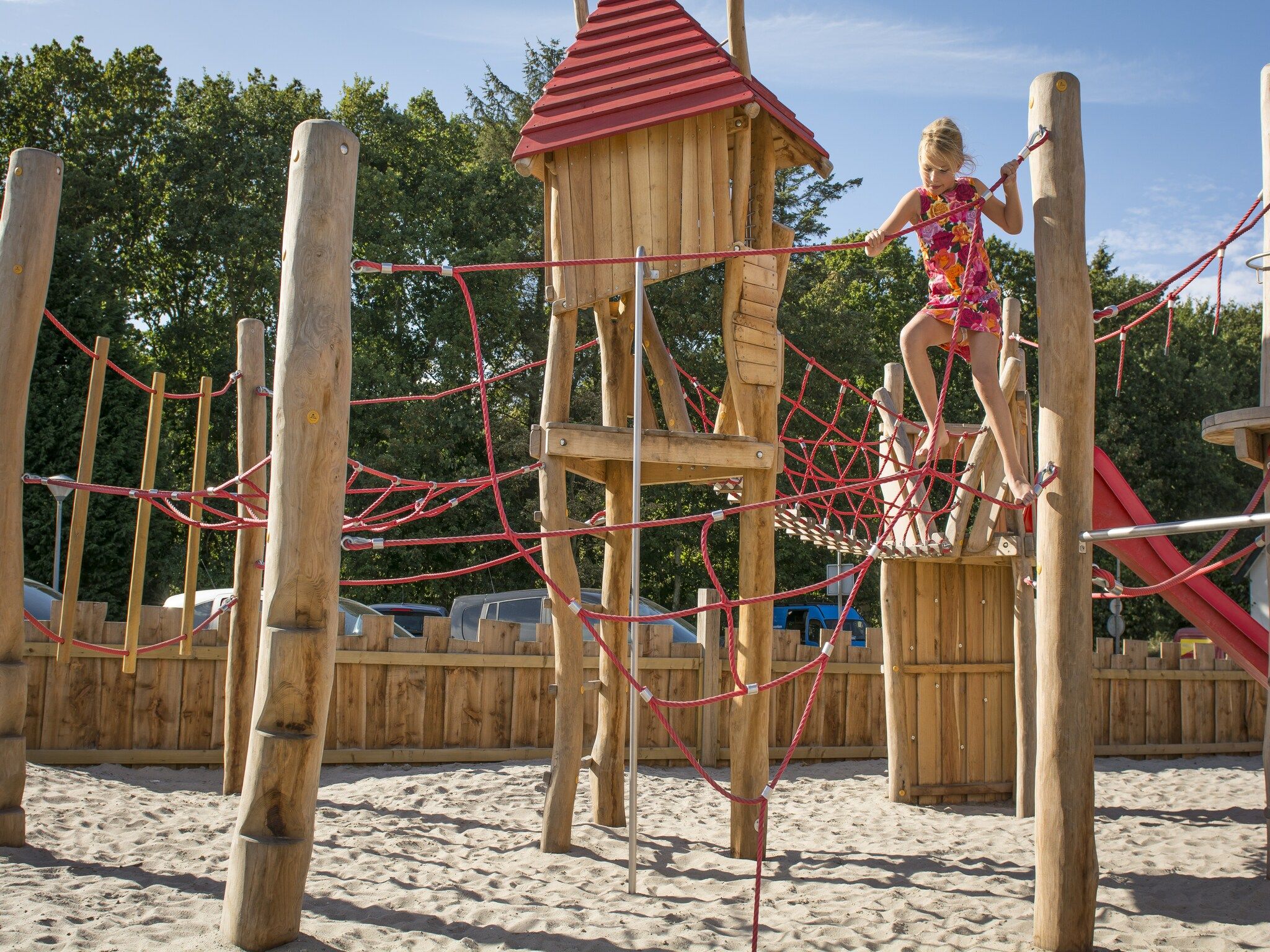 Parkfaciliteiten bij Lodge (4p) in Den Burg