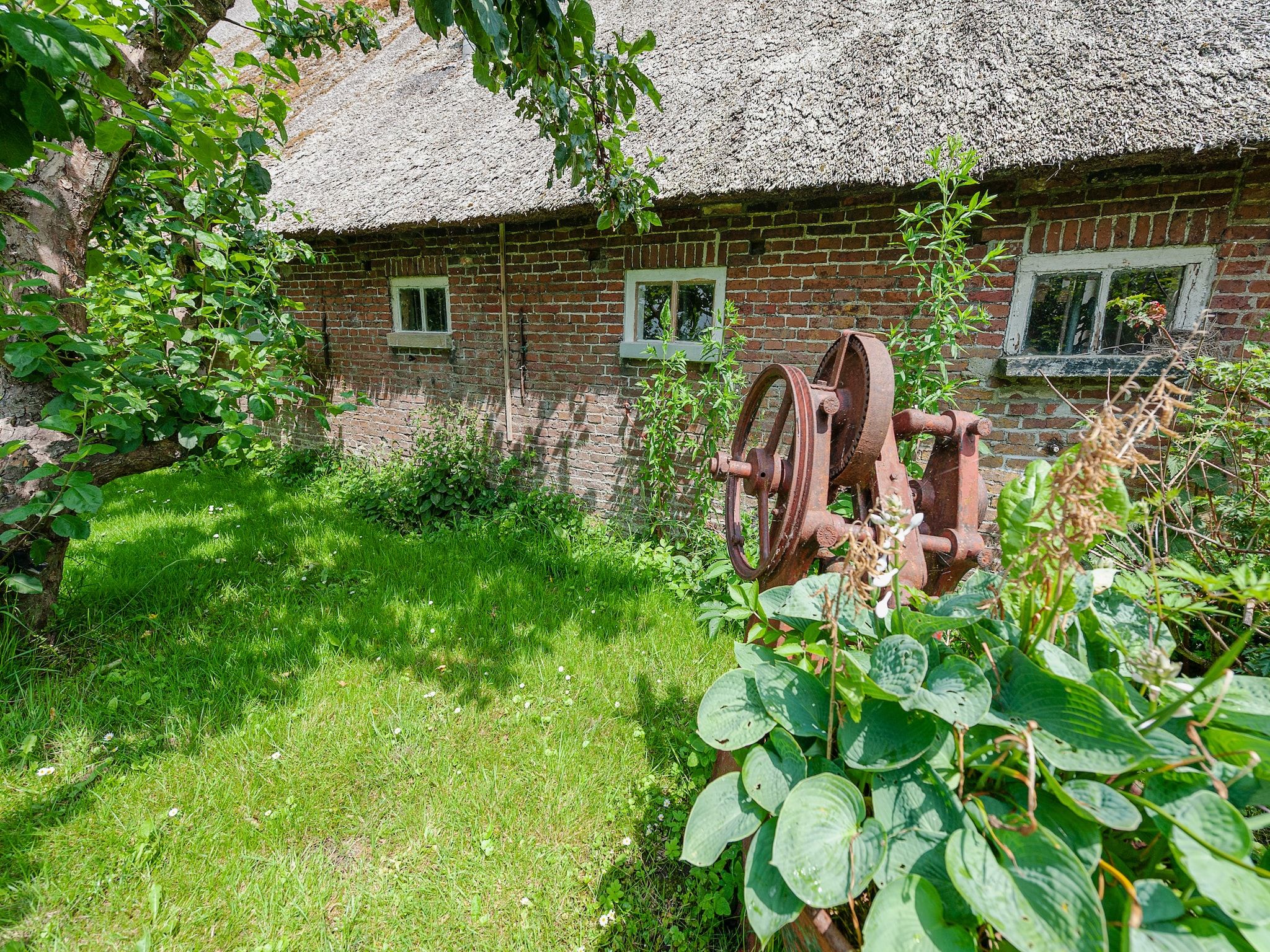 De tuin van Lauwerspleats in Burum