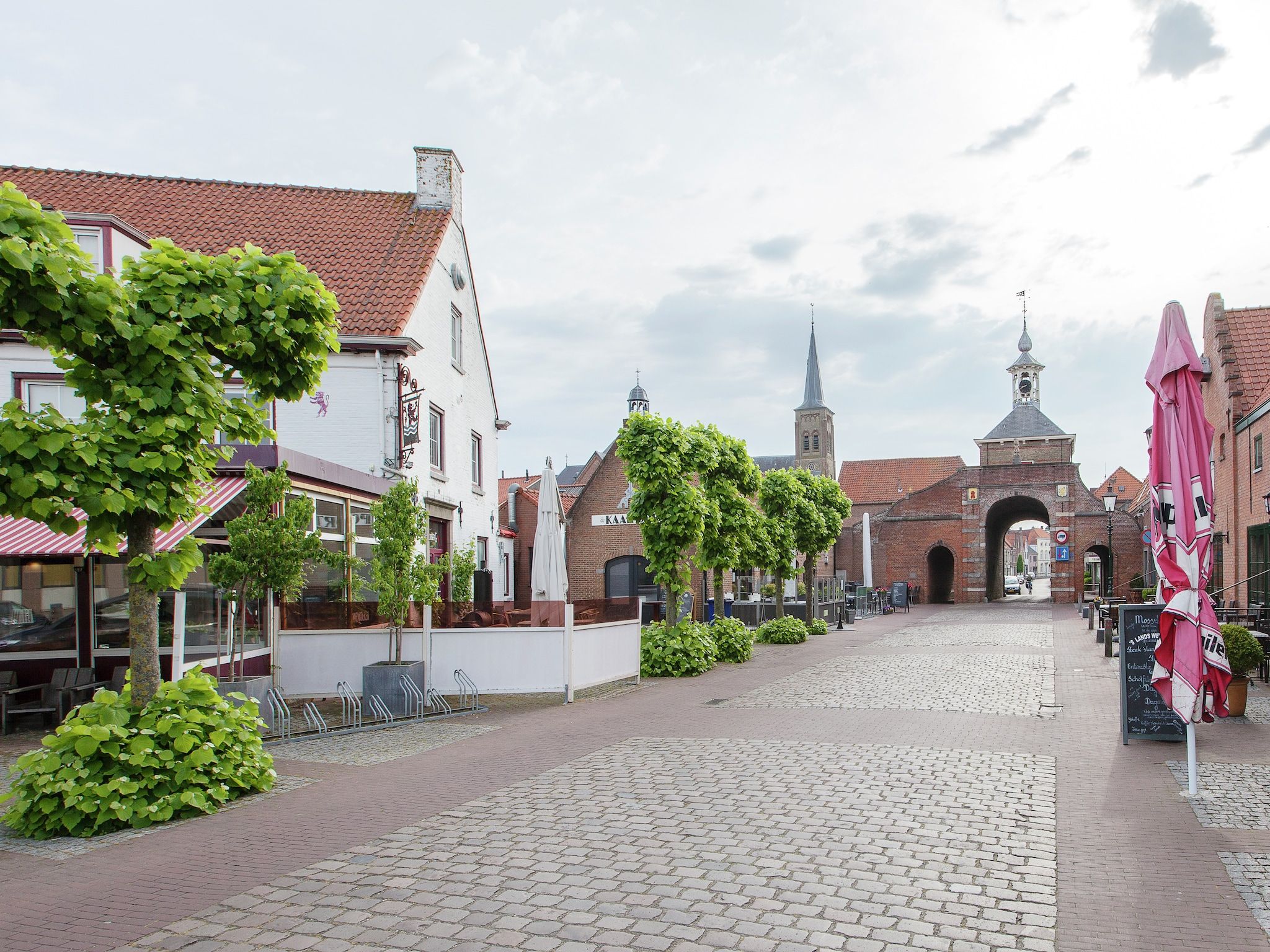 De omgeving van De Paardenmarkt in Aardenburg