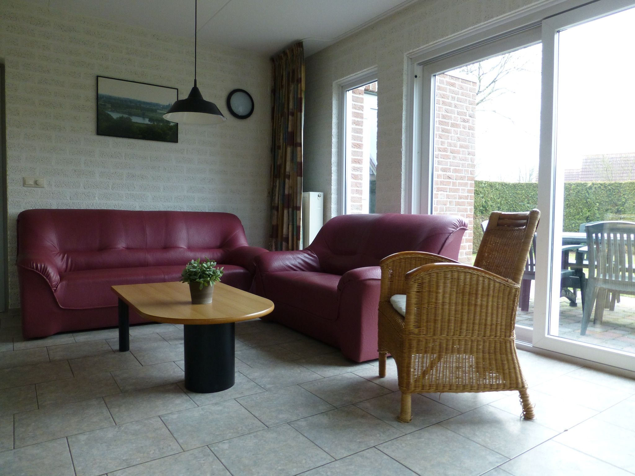 De woonkamer van De Riethorst 1 in Plasmolen