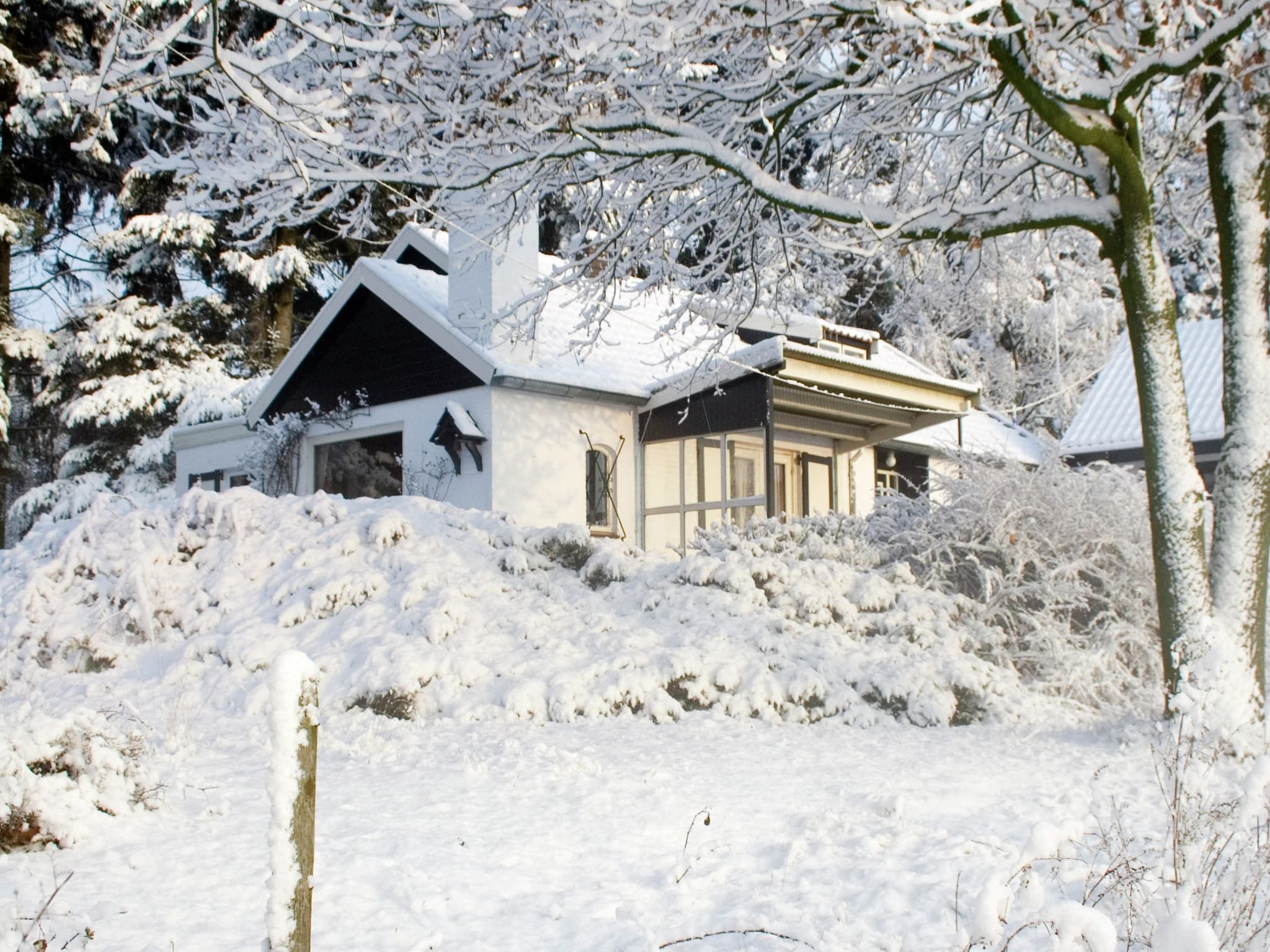 De buitenkant van Huis in het bos in Oploo