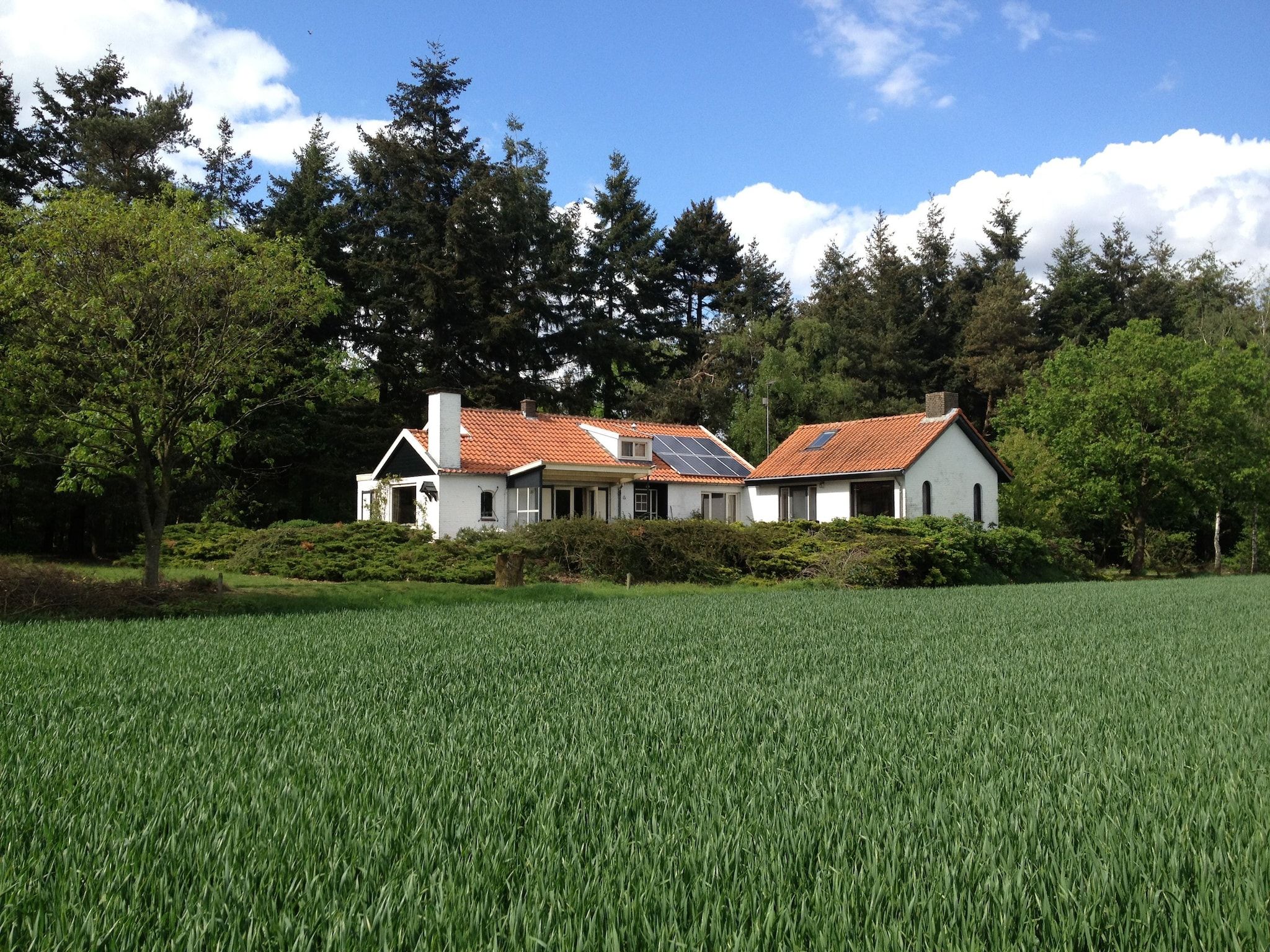De buitenkant van Huis in het bos in Oploo