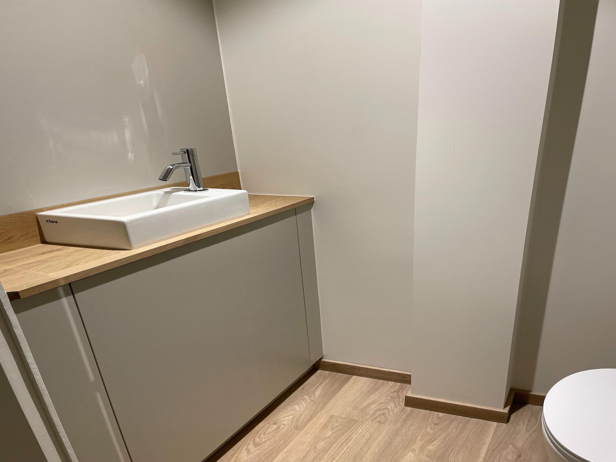 De badkamer van Het Platte Putje - Huisdiervrij - nr3 in Groede