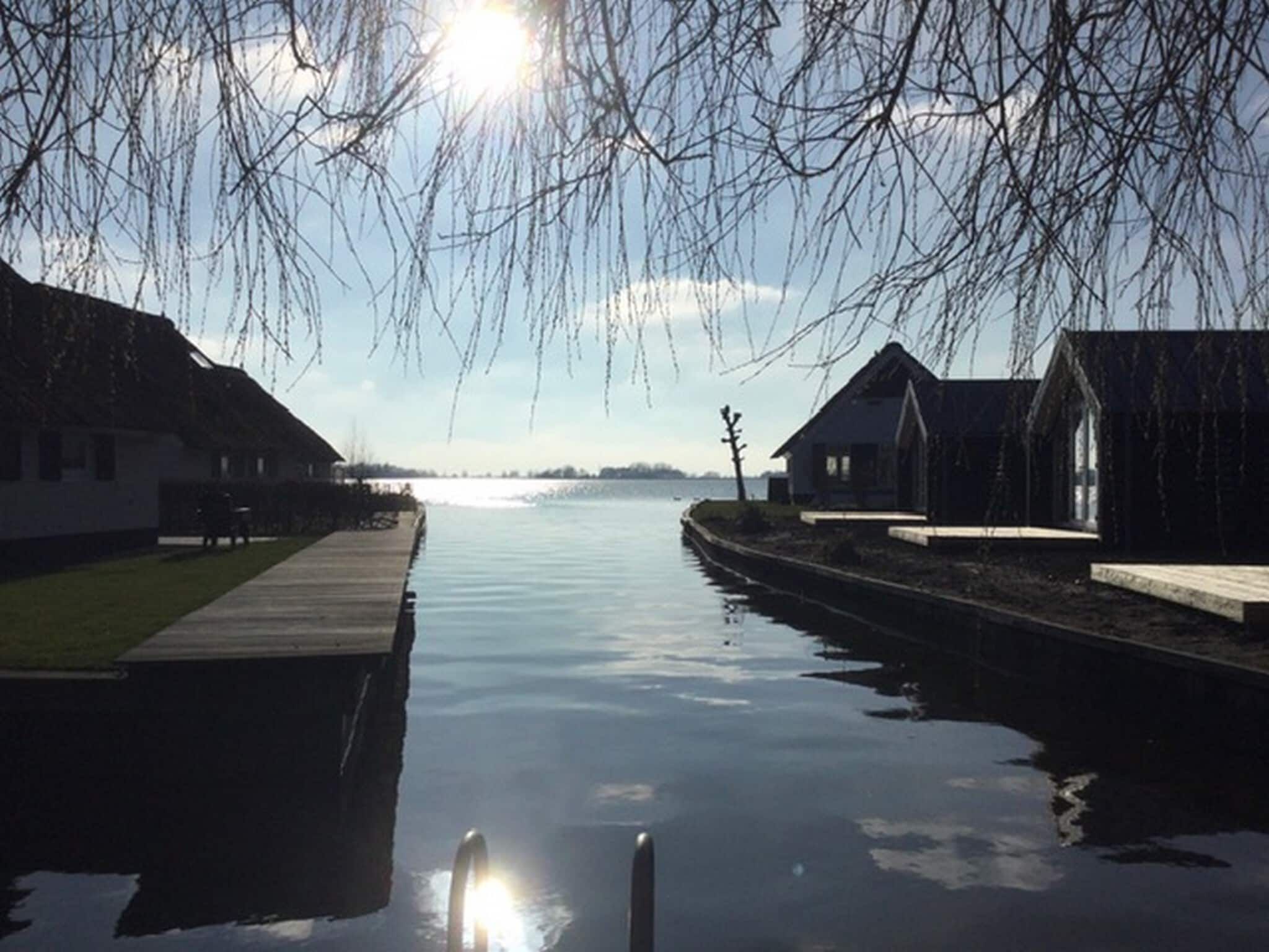 Het uitzicht vanaf Villa ten Hoeve in Steendam
