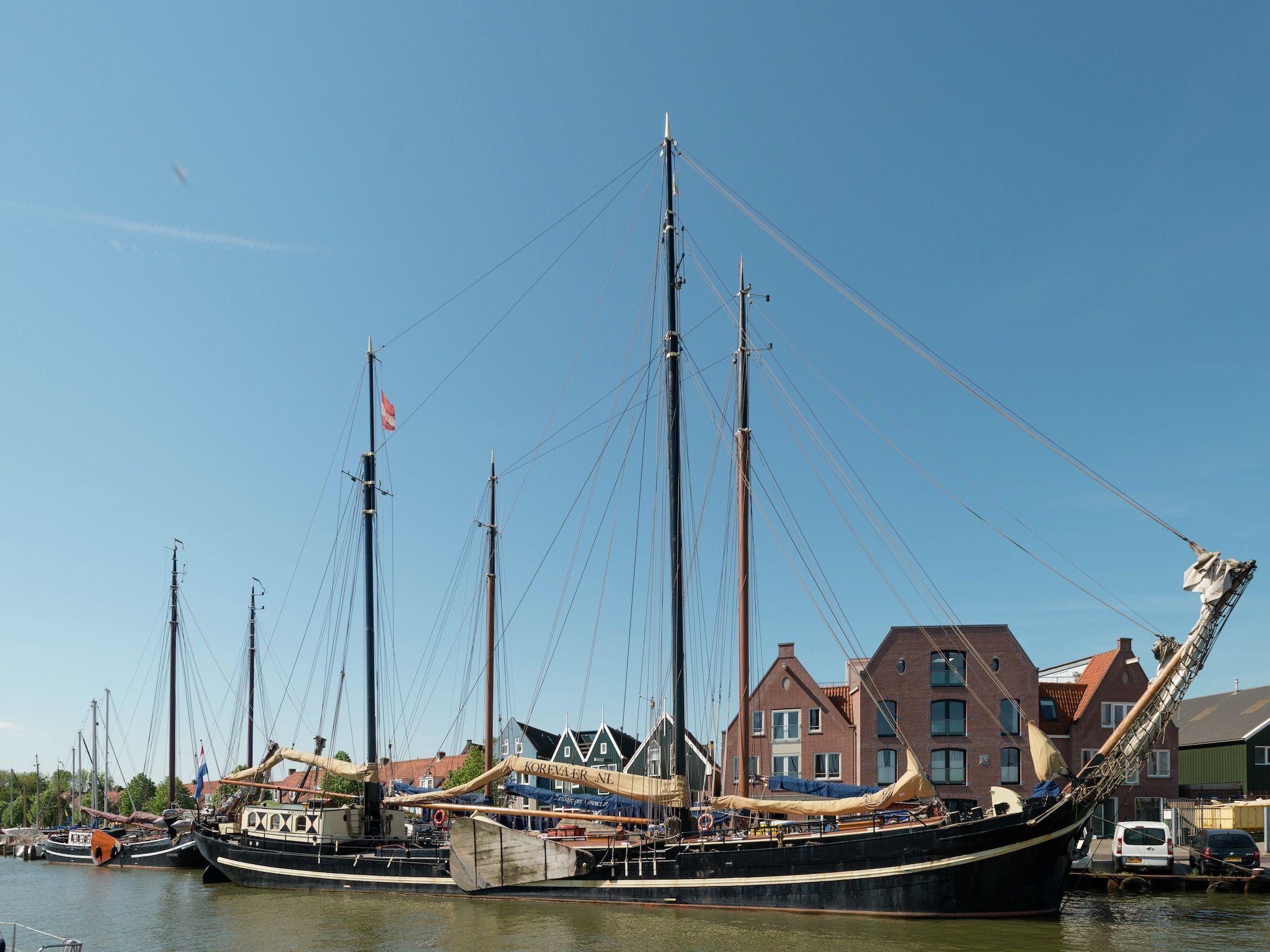 De buitenkant van Korevaer in Leiden