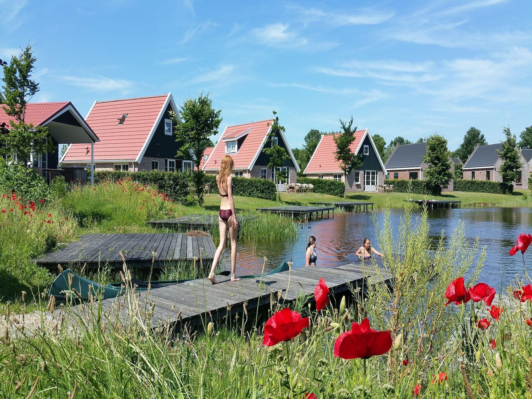 De buitenkant van Vakantiepark Eigen Wijze 5 in Bant