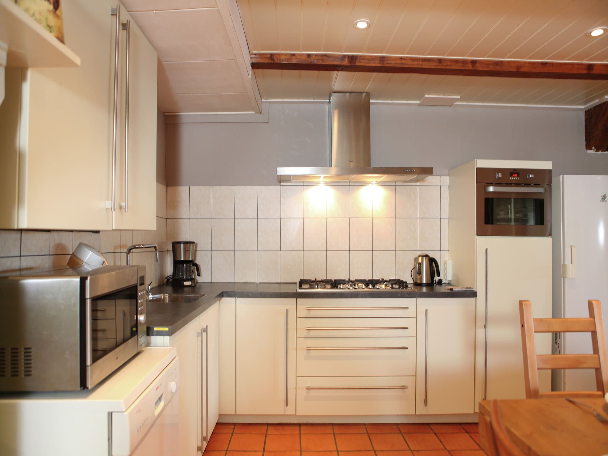 De keuken van Hoeve Hoogst Tevreden in Leerdam