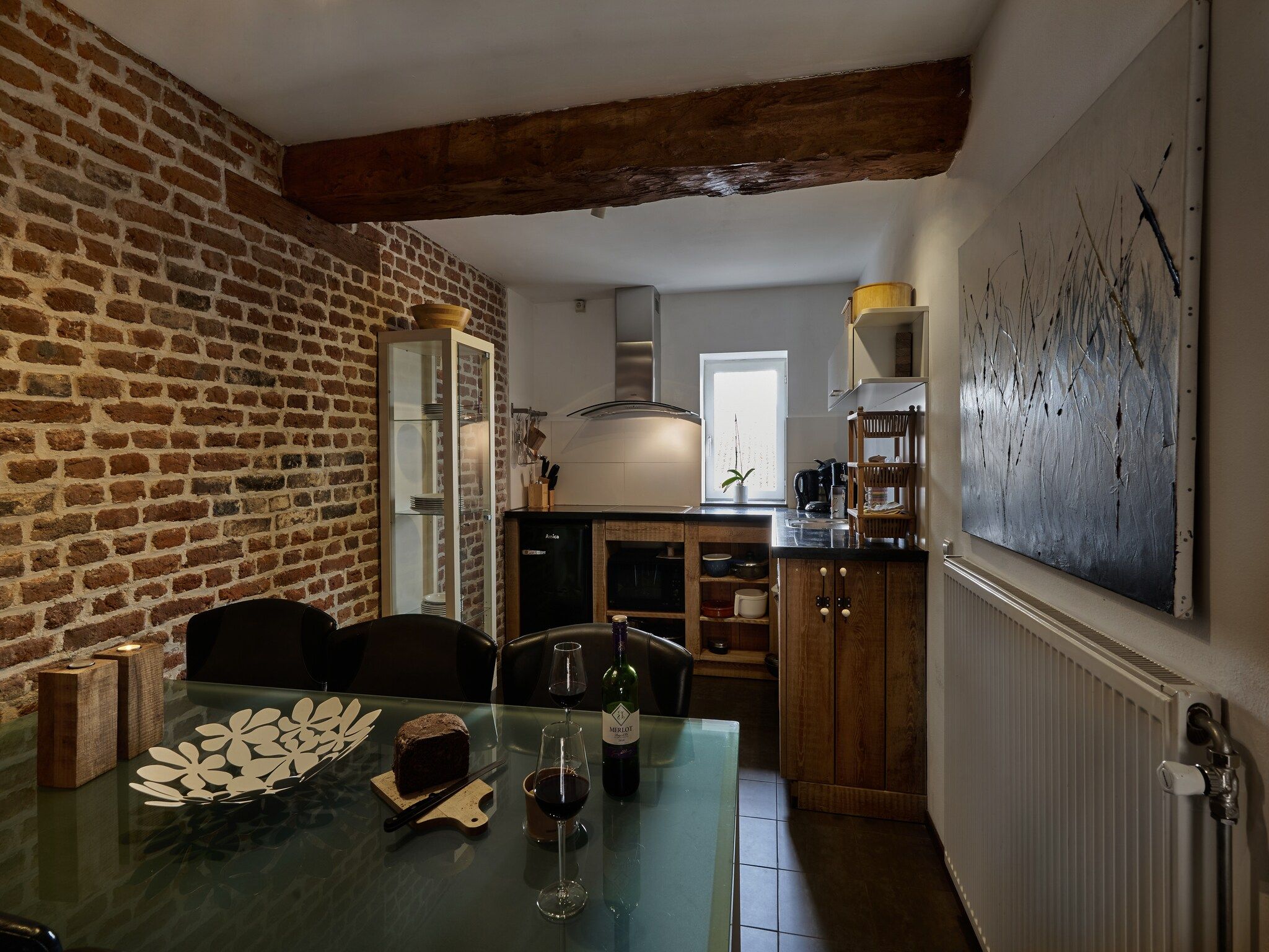 De keuken van Meschermolen 9 in Mesch-Eijsden