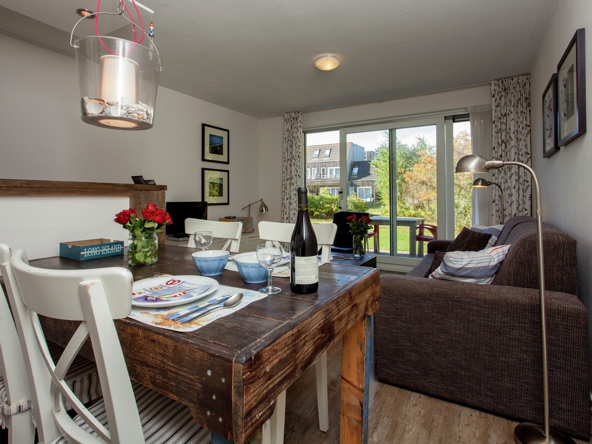 De eetkamer van Zandlust in Ameland