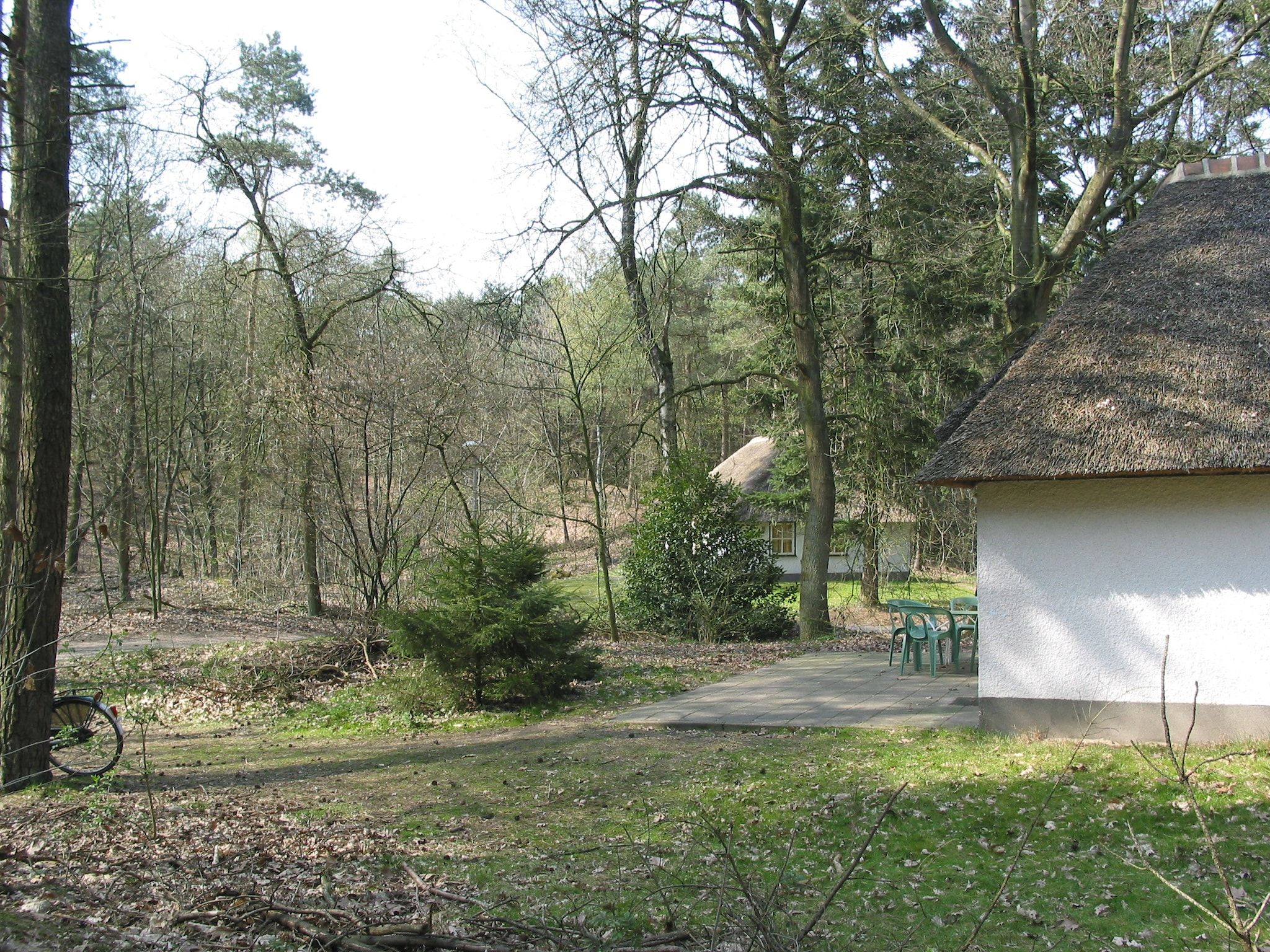 Het terras van Vakantiepark Herperduin 1 in Herpen