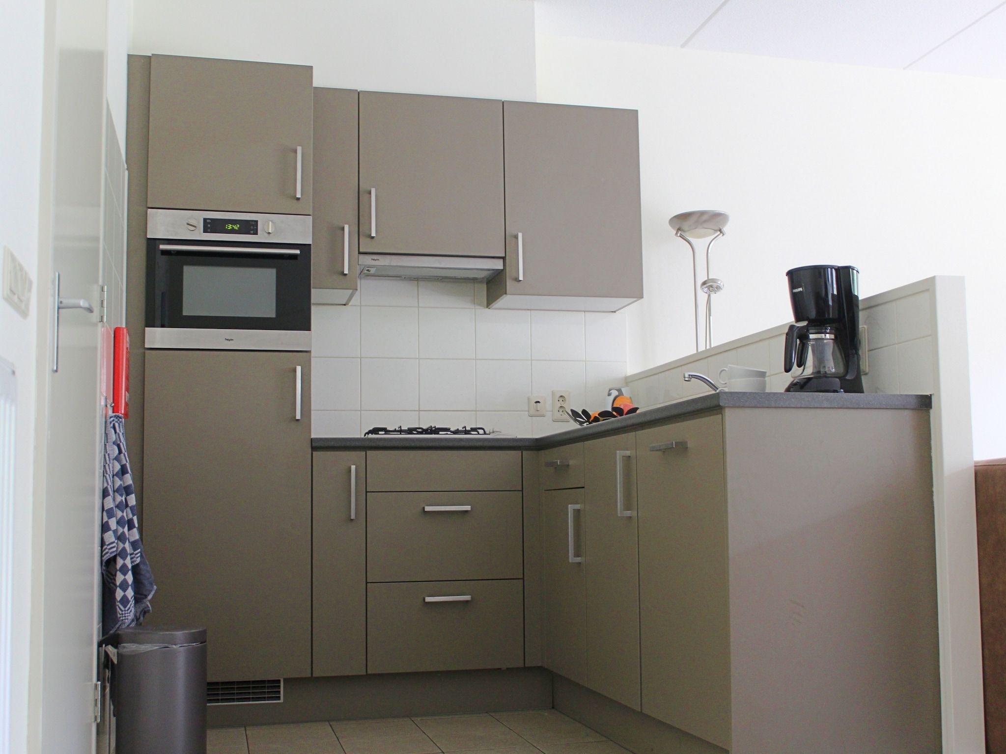De keuken van Vakantiepark Horsetellerie 1 in Hardenberg (rheezerveen)