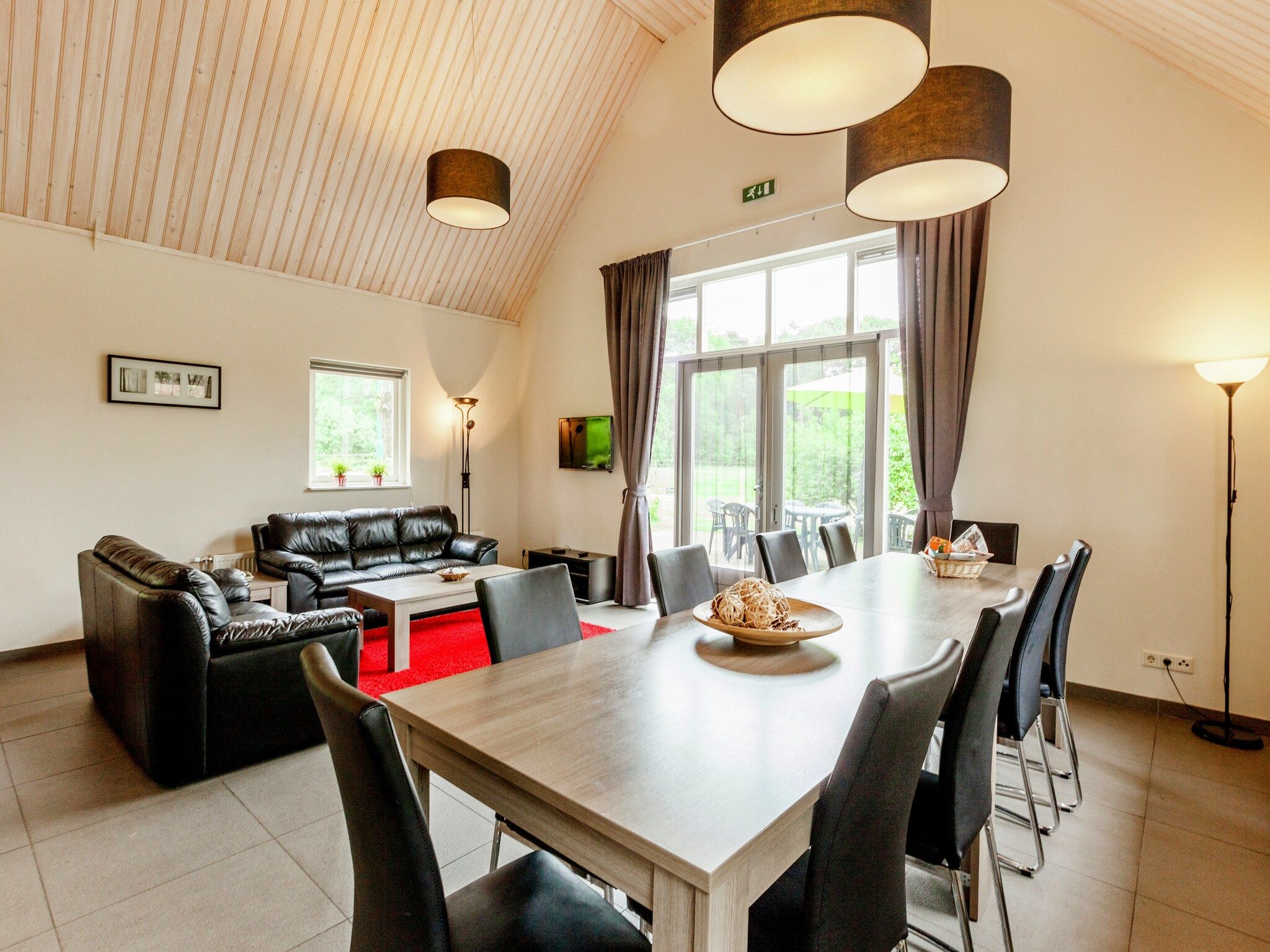 De woonkamer van de Lansert in Vessem
