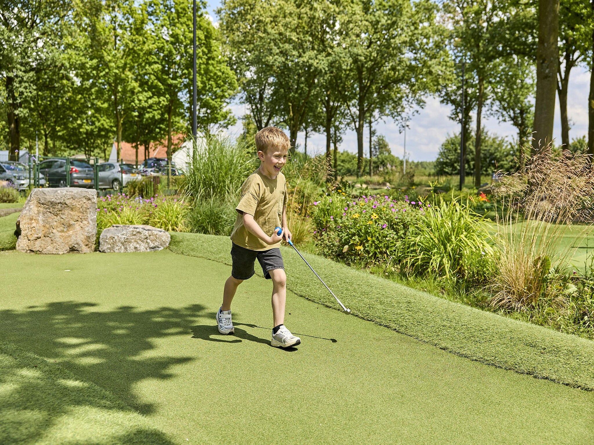 Parkfaciliteiten bij Buitenhof De Leistert 7 in Roggel