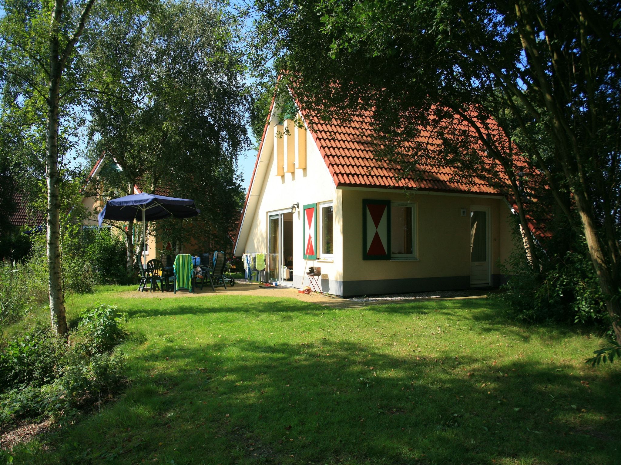 De buitenkant van Villapark Akenveen 2 in Tynaarlo