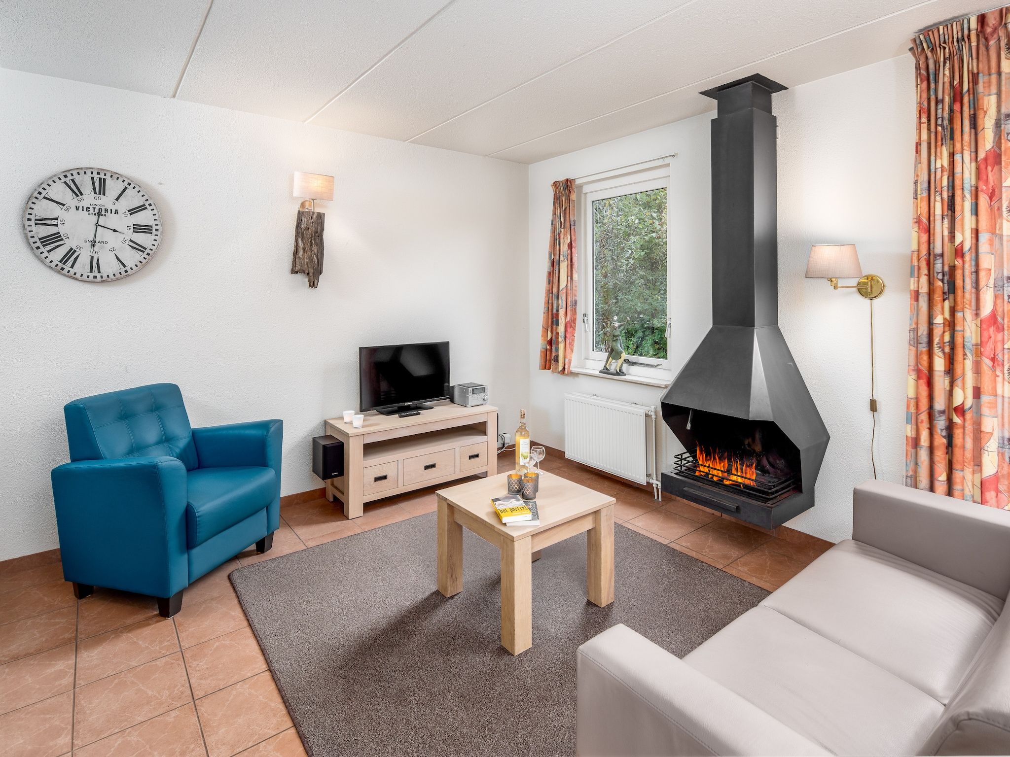 De woonkamer van Het Drentse Wold 1 in Hoogersmilde
