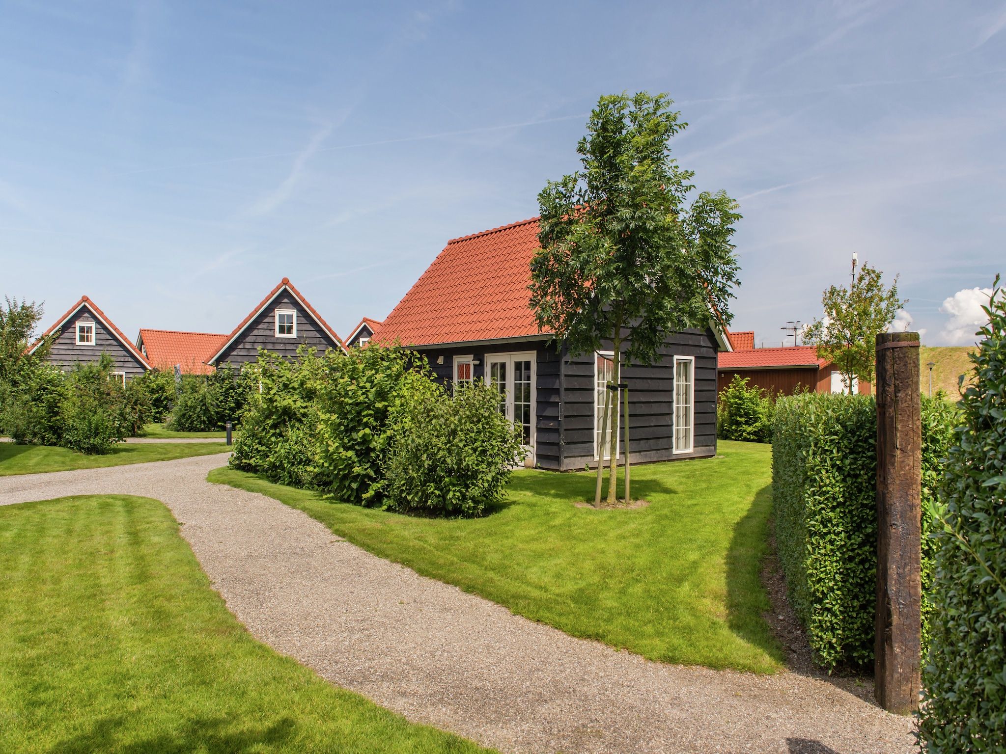 De buitenkant van Recreatiepark de Stelhoeve 1 in Wemeldinge