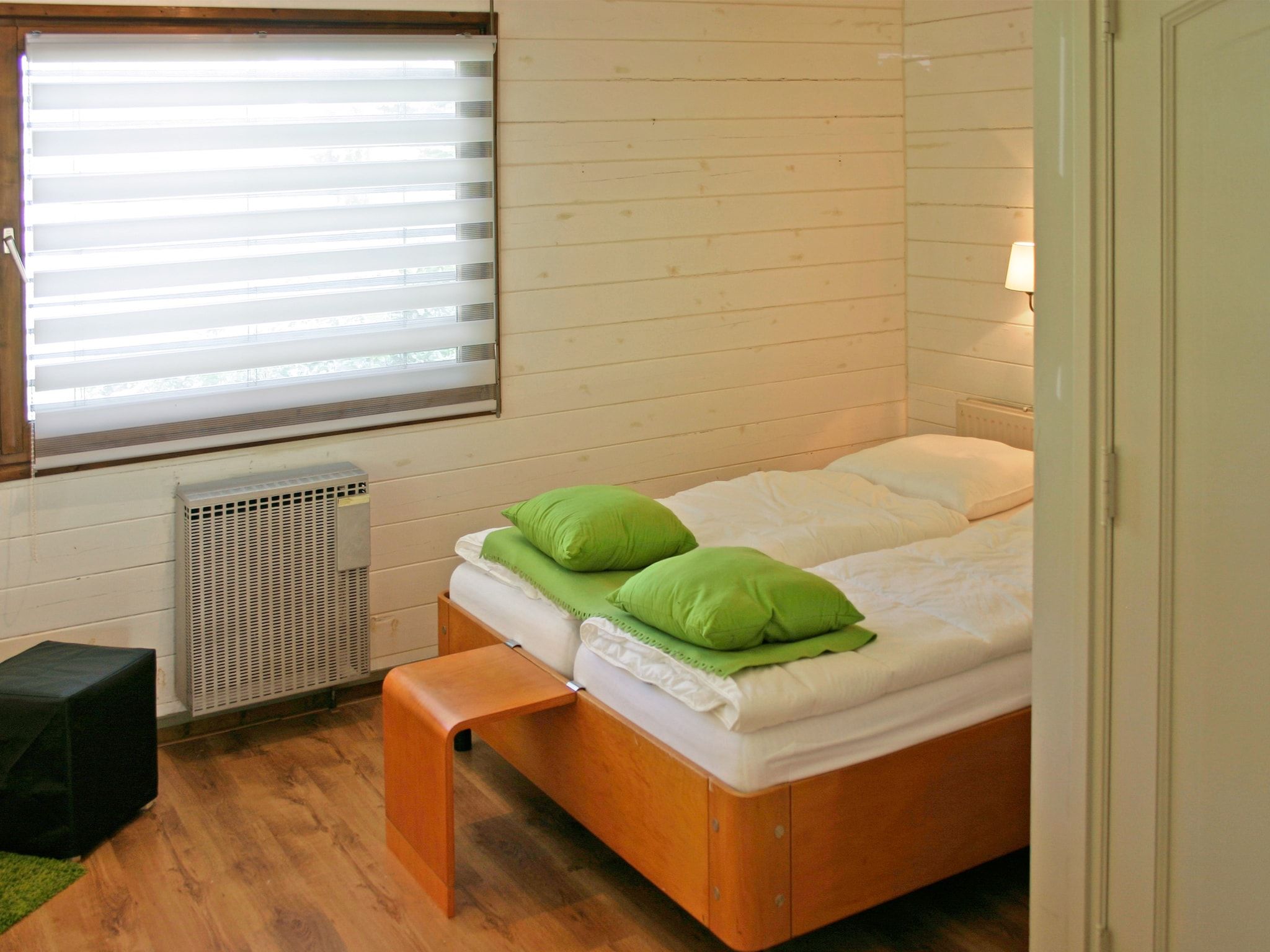 Een slaapkamer van Chaletpark Kuiperberg 1 in Ootmarsum