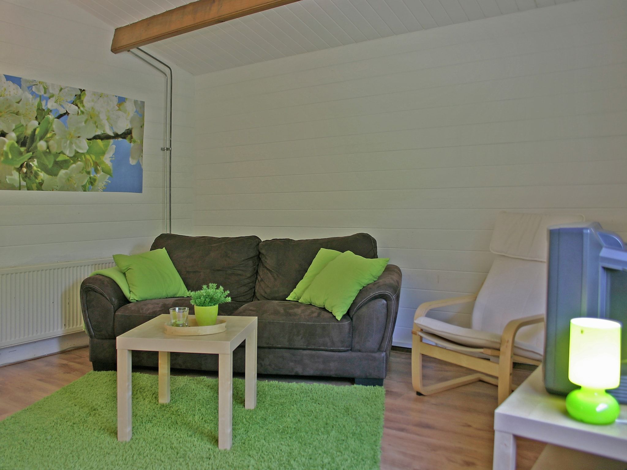 De woonkamer van Chaletpark Kuiperberg 1 in Ootmarsum