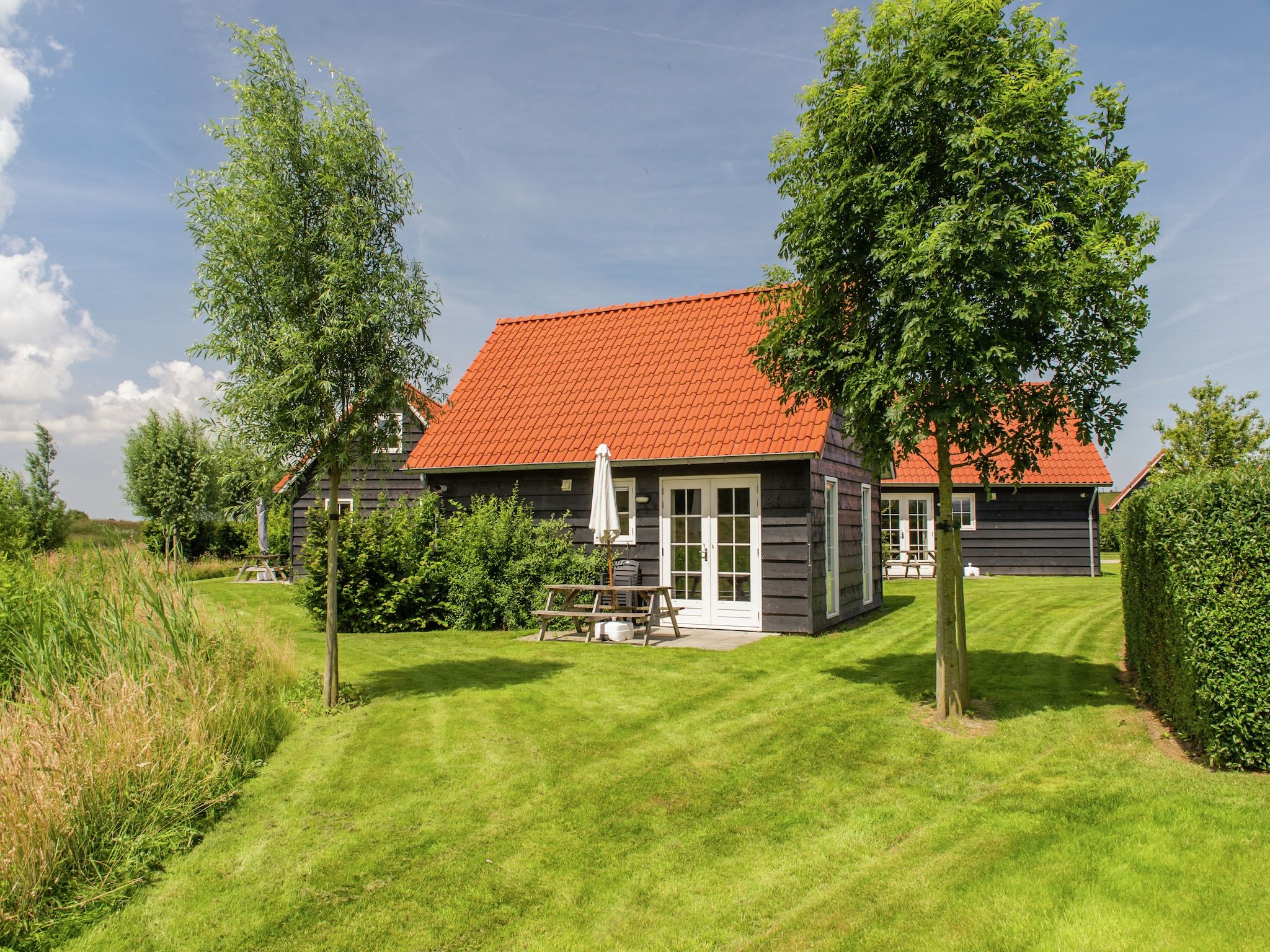 De buitenkant van Recreatiepark de Stelhoeve 4 in Wemeldinge