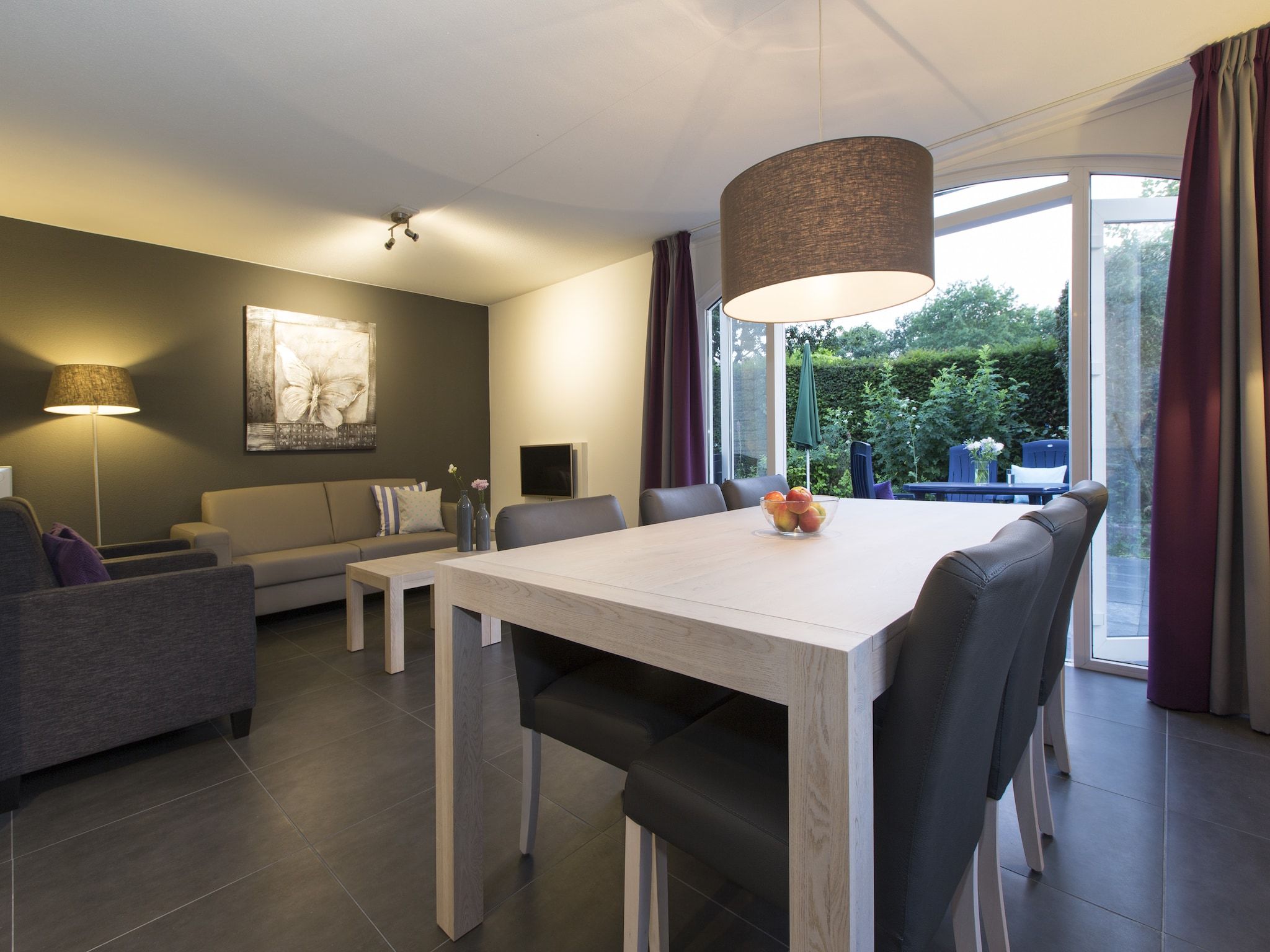 De eetkamer van Resort Arcen 14 in Arcen