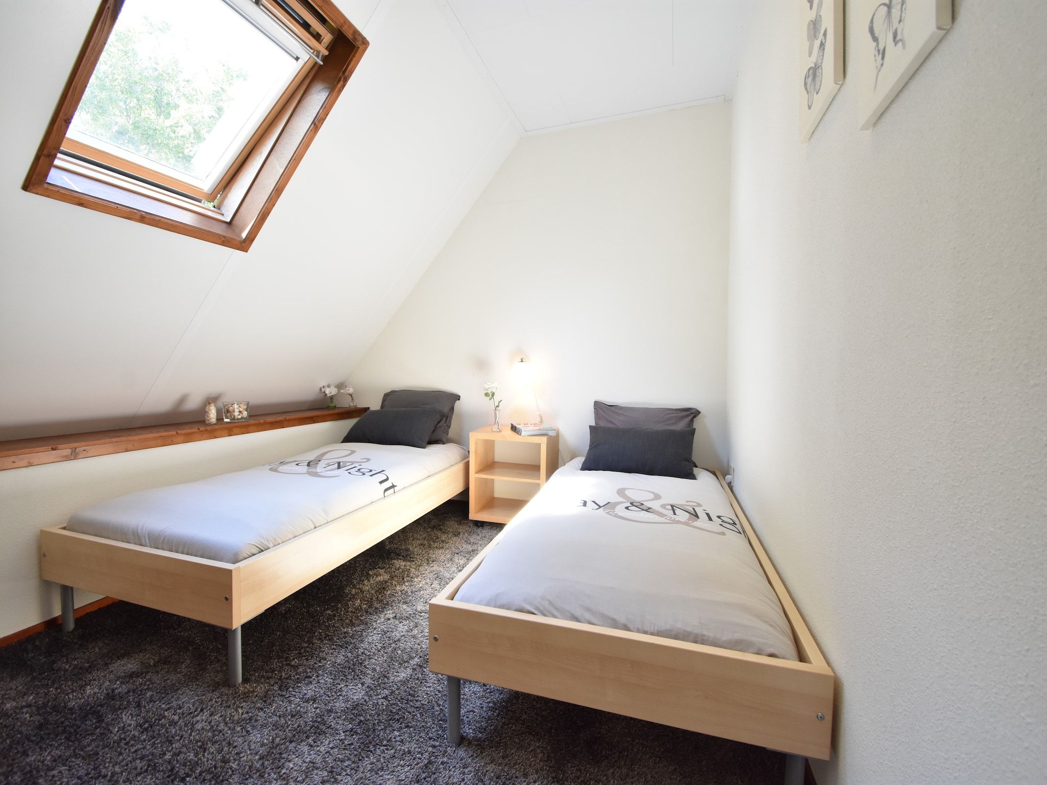 Een slaapkamer van Het Karreveld in Zonnemaire