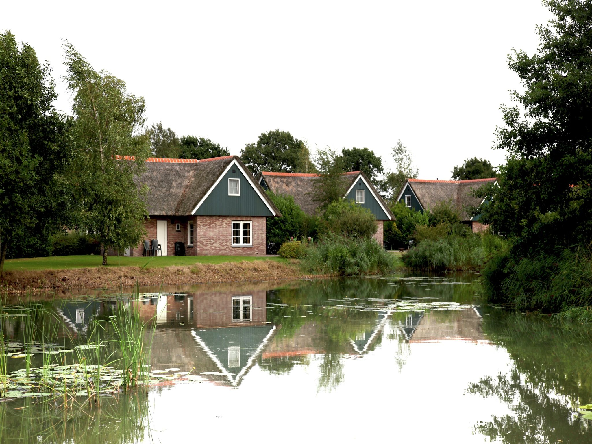 De buitenkant van Villapark De Weerribben 5 in Paasloo