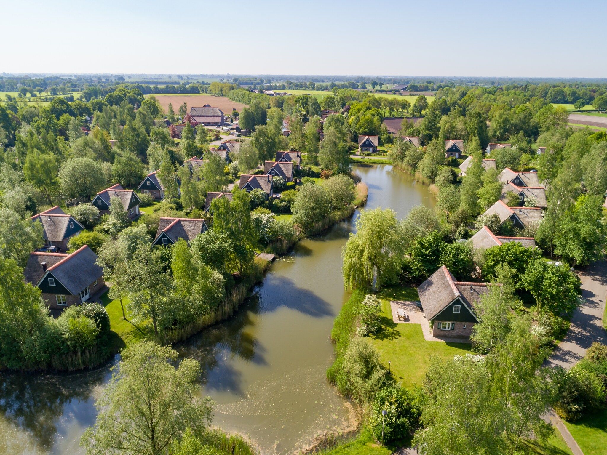 Parkfaciliteiten bij Villapark De Weerribben 5 in Paasloo