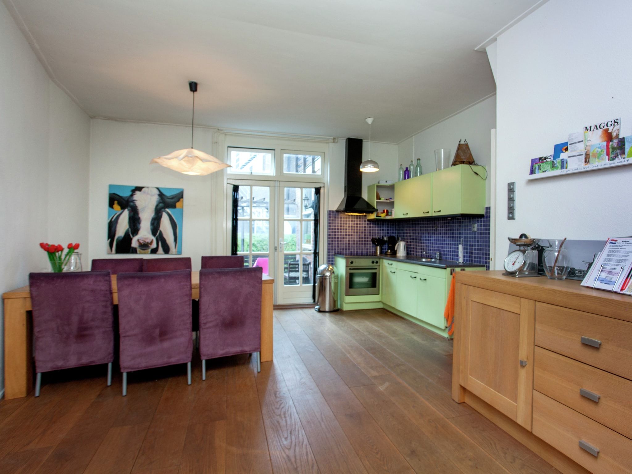 De eetkamer van Het Singeltje in Alkmaar