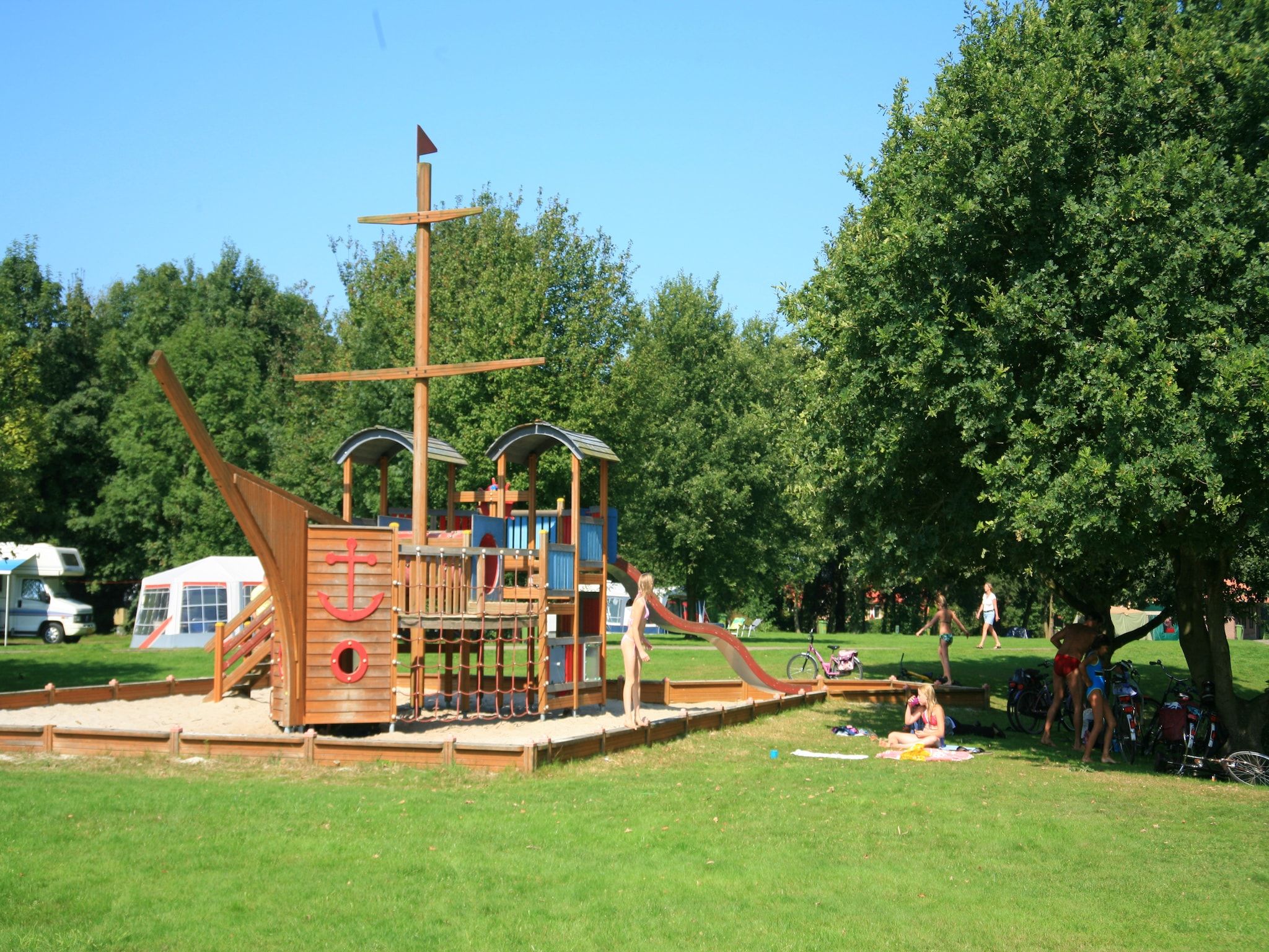 Parkfaciliteiten bij Villapark Akenveen 1 in Tynaarlo