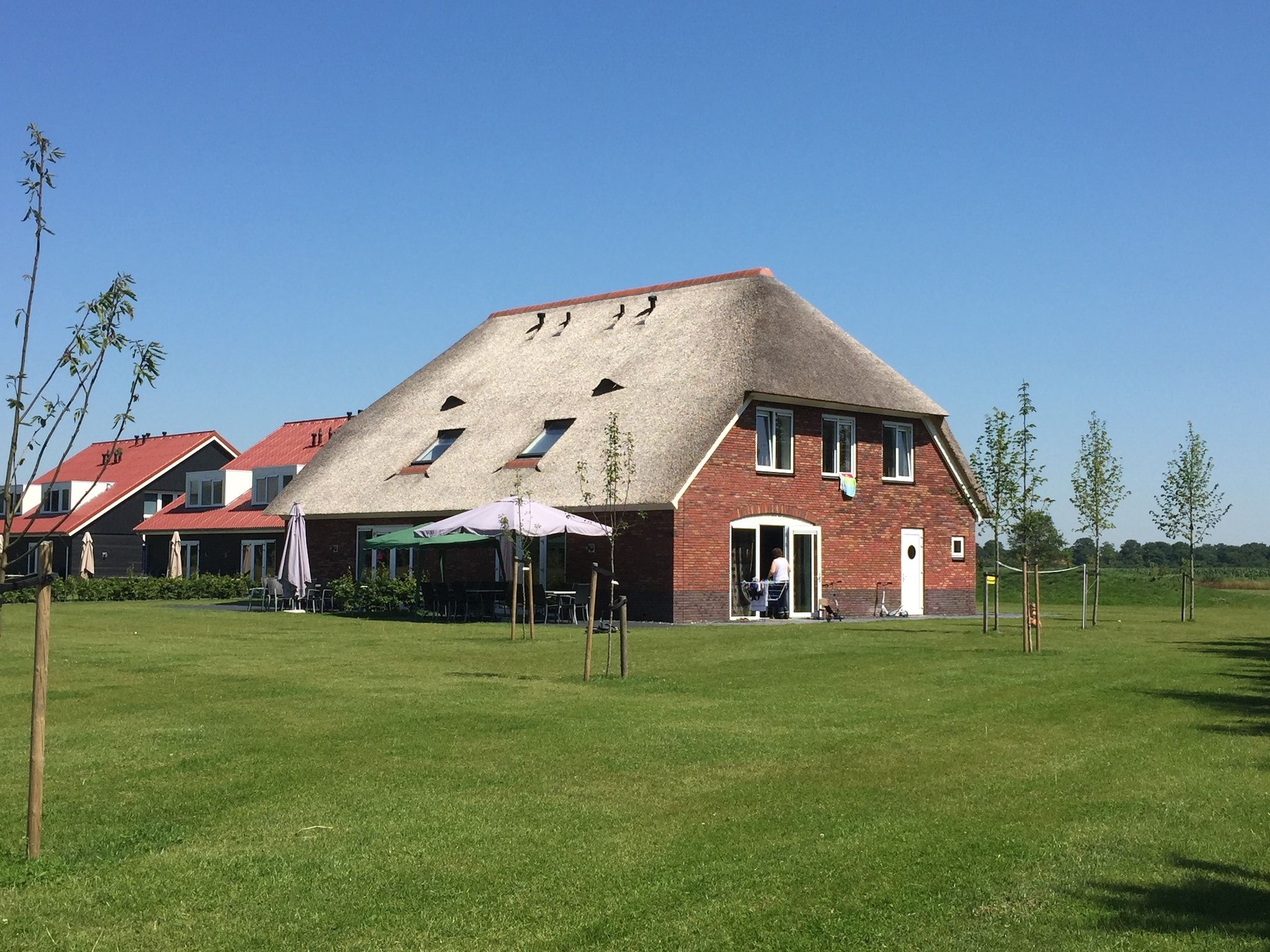 De tuin van Résidence de Weerribben 1 in Paasloo