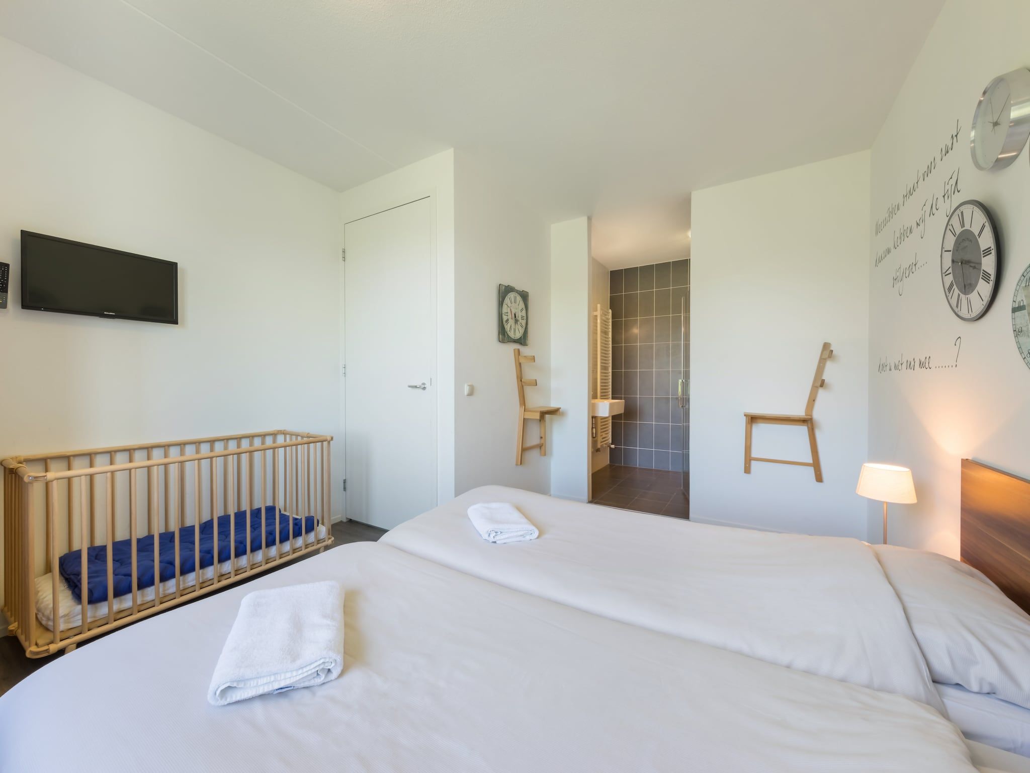 Een slaapkamer van Résidence de Weerribben 3 in Paasloo