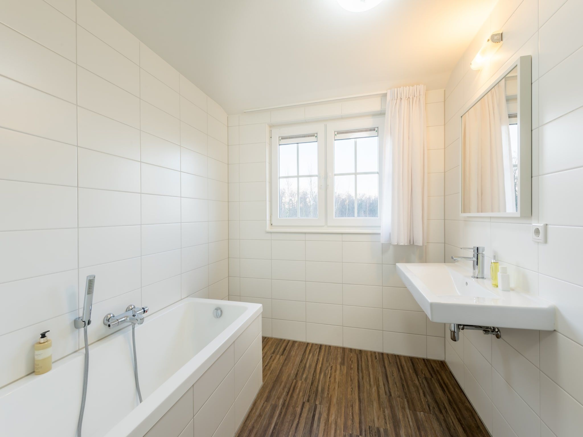 De badkamer van Résidence Klein Vink 4 in Arcen