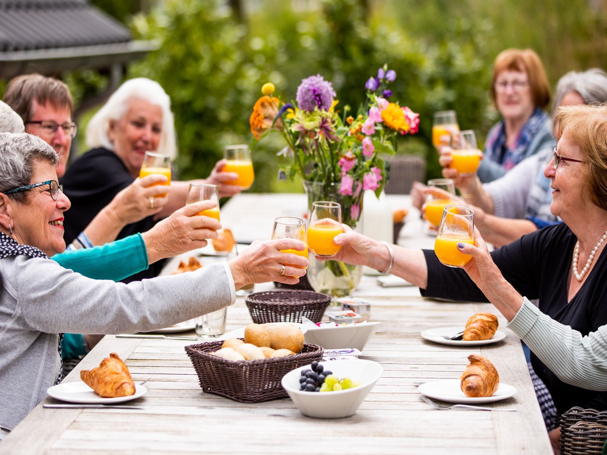 Het terras van Hof van Salland 7 in Hellendoorn