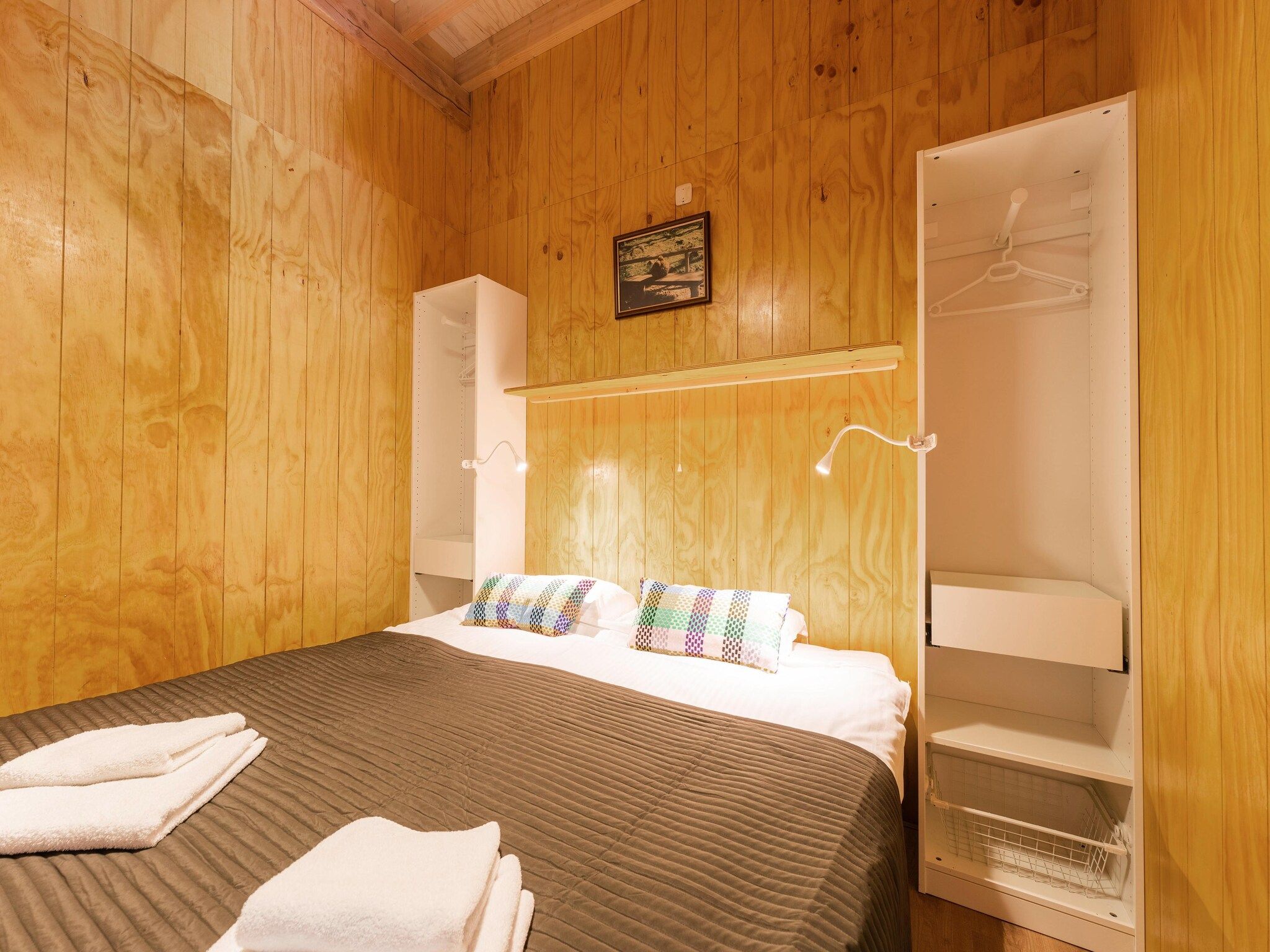 Een slaapkamer van Natuurhuis Dichtbij in Beilen