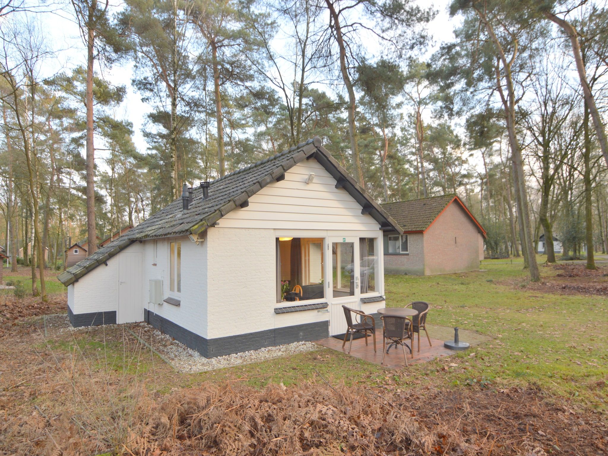 De buitenkant van Bungalow 27 in Stramproy