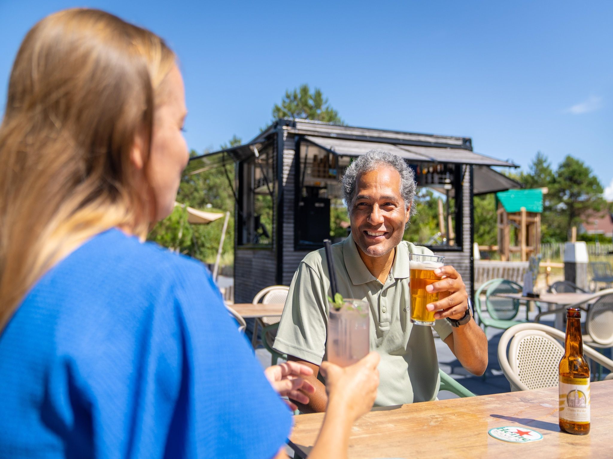 Parkfaciliteiten bij Vakantiepark Boomhiemke 3 in Hollum